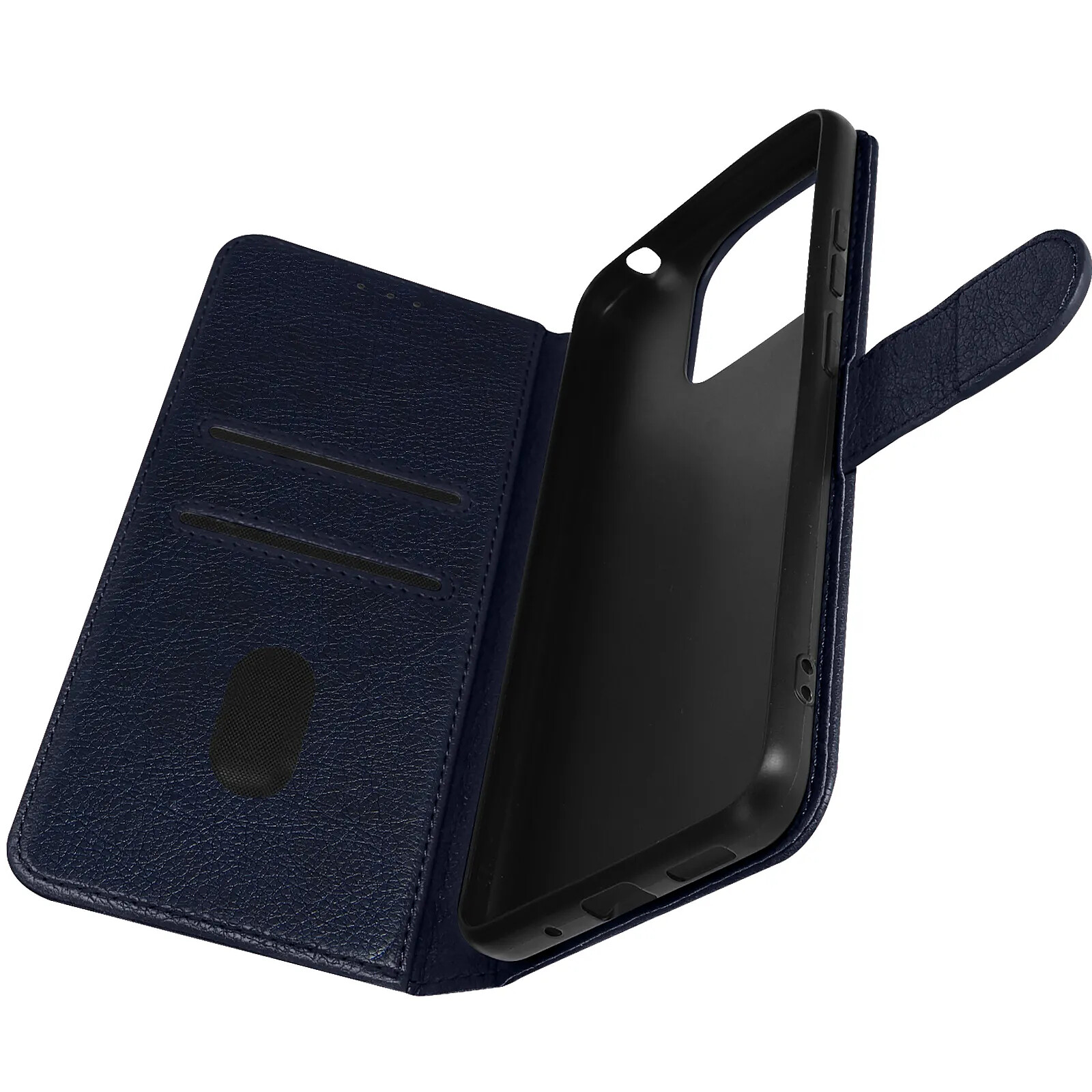 Avizar Étui Portefeuille pour Redmi 12C Chesterfield Grainé Fonction Stand