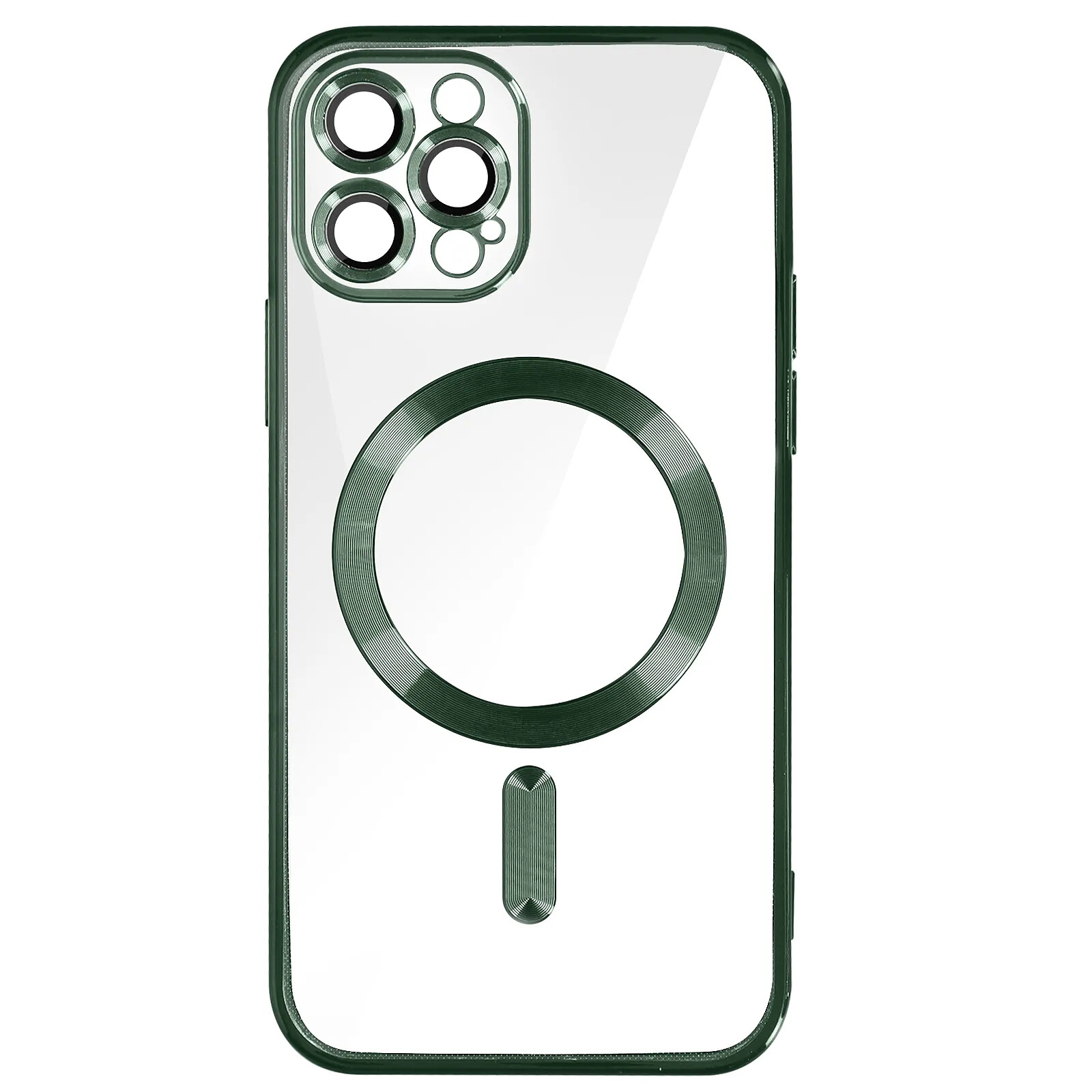 Avizar Coque MagSafe pour iPhone 12 Pro avec Contour Chromé Ultra Élégant
