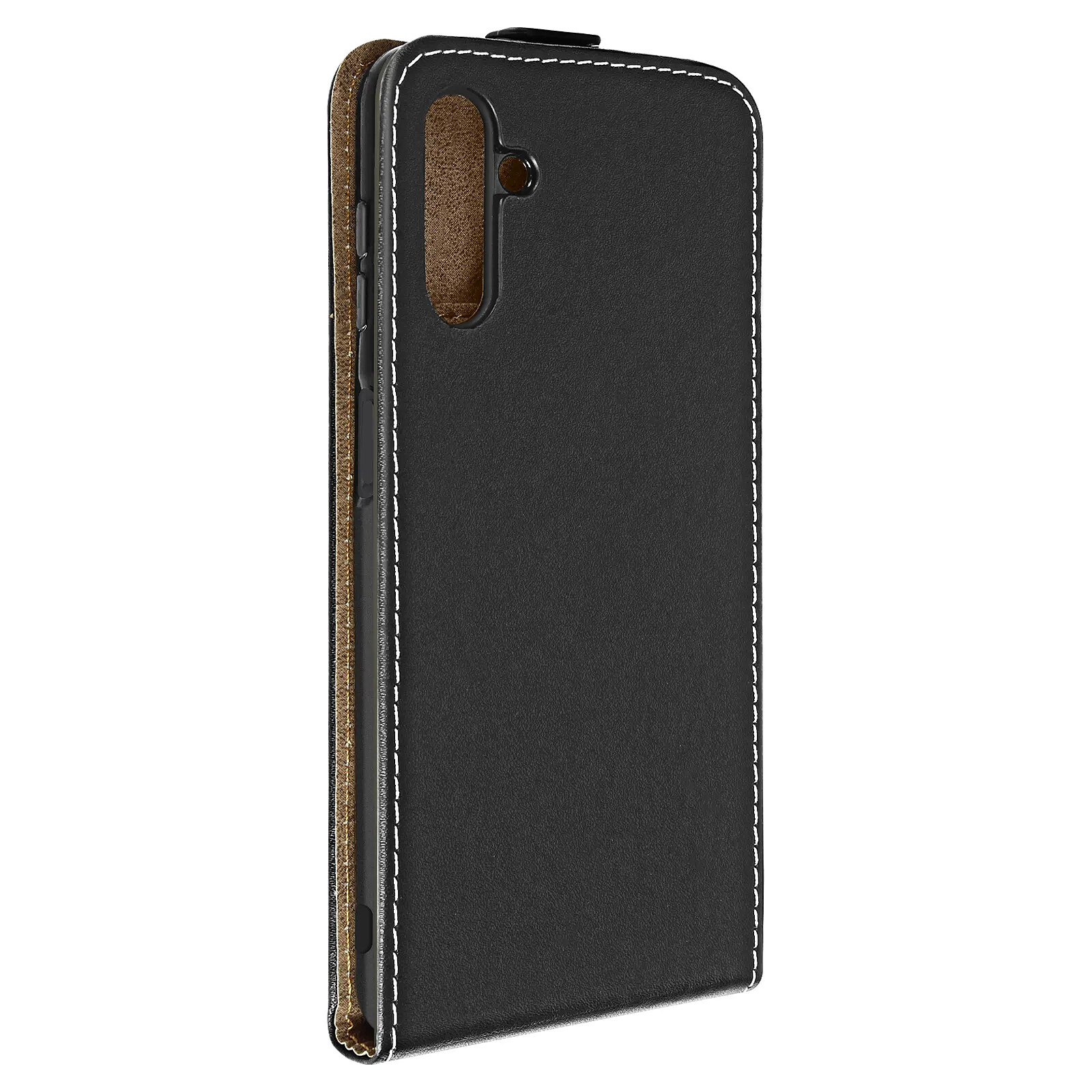 Avizar Étui Clapet Vertical pour Galaxy A04s / A13 5G avec Porte-carte et Support Vidéo