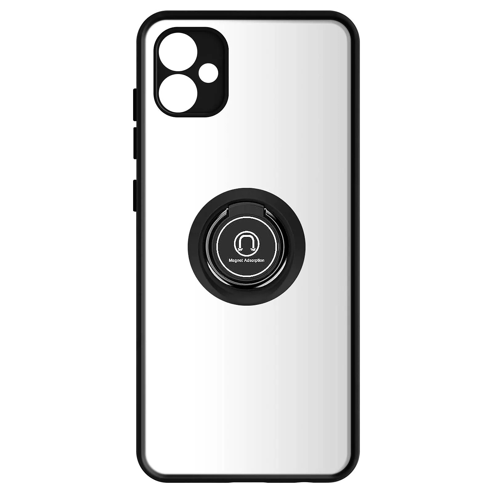 Avizar Coque pour Samsung Galaxy A04e Bi-matière Bague Métallique Support Vidéo