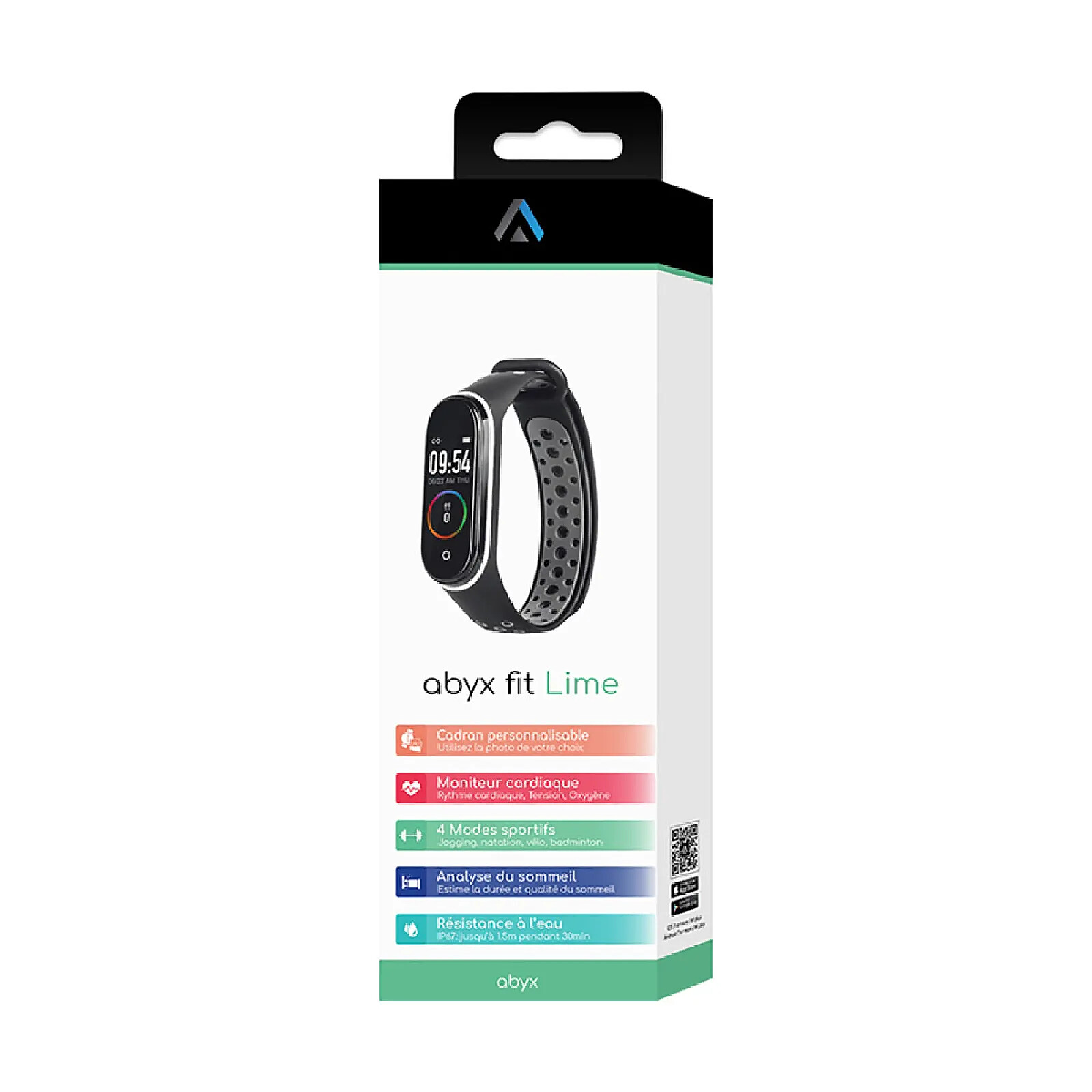 ABYX Tracker Attività Fitness Lime IP67 – Contapassi E Monitor Sportivo, Colore Rosa