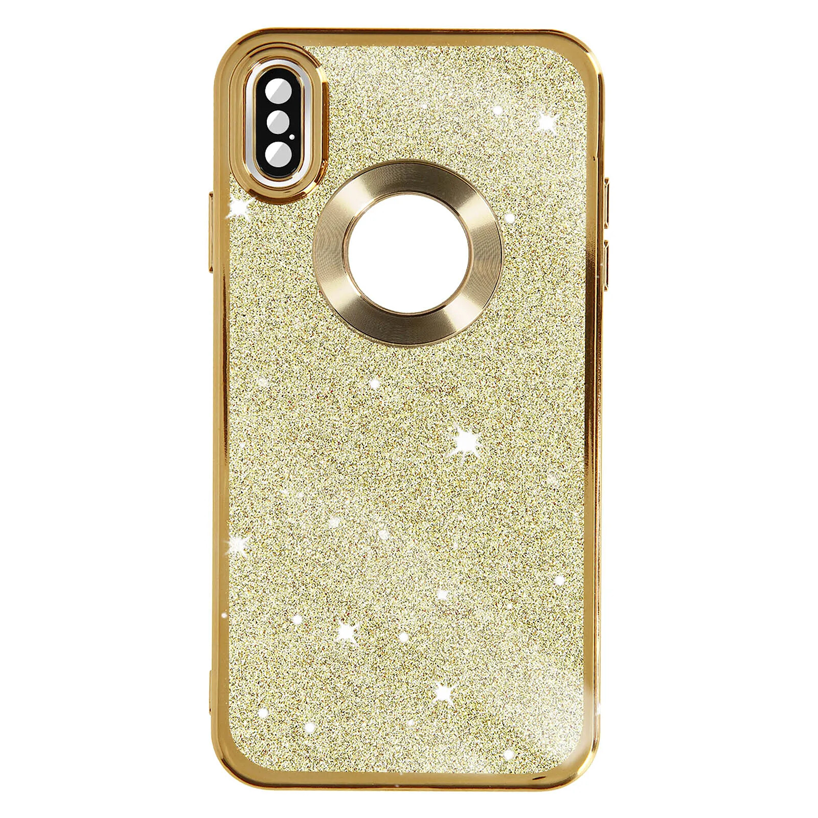 Avizar Coque pour iPhone XS Max Paillette Amovible Silicone Gel Série Protecam Spark