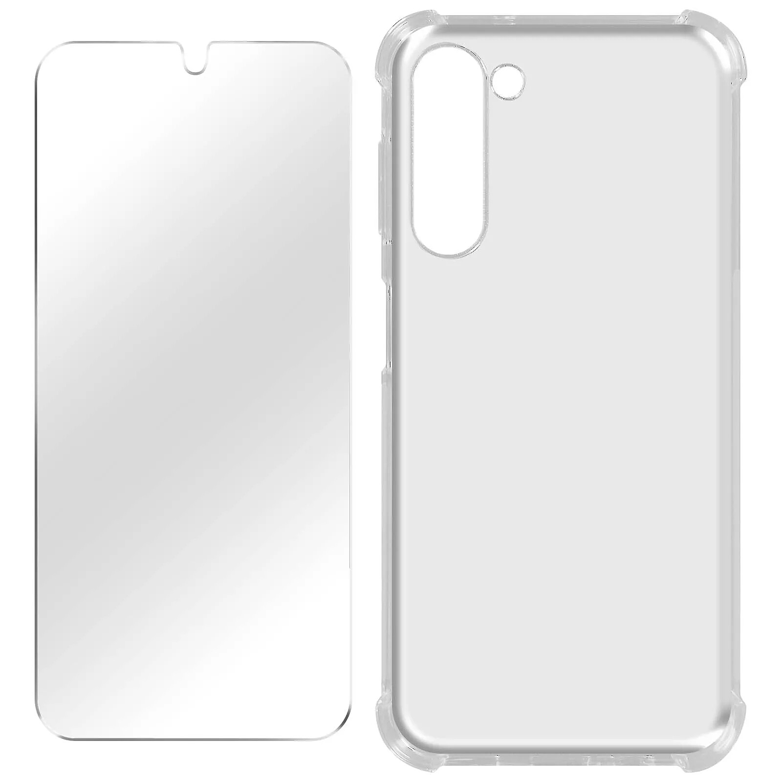 Avizar Coque pour Samsung Galaxy S23 Antichoc + Verre Trempé 9H