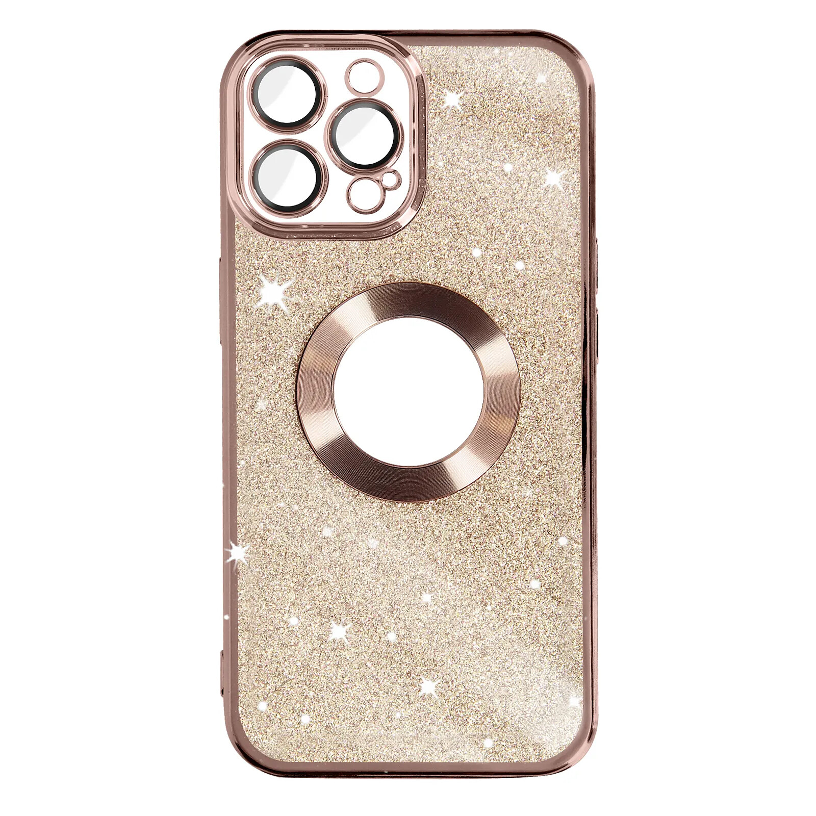 Avizar Coque pour iPhone 12 Pro Paillette Amovible Silicone Série Protecam Spark