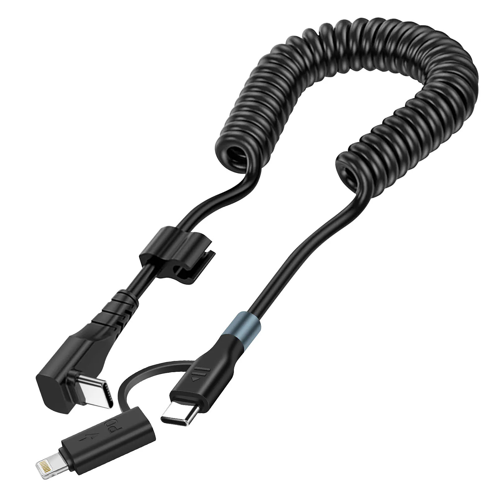 Antivol Câble Spiralé ABUS 3506C – 6 Mm X 120 Cm, Serrure à Code, Protection Basique