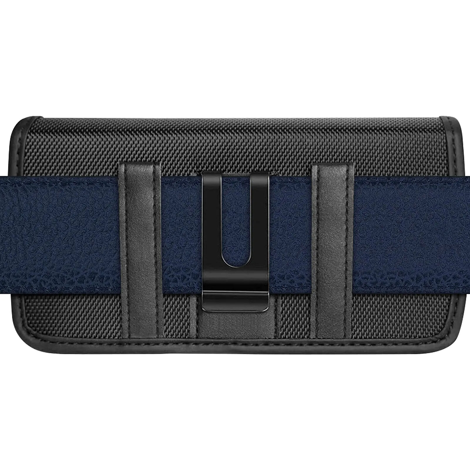 Avizar Sacoche ceinture smartphone étui zippé aspect cuir + mousqueton - marron foncé - Coque téléphone - | Muséericorde
