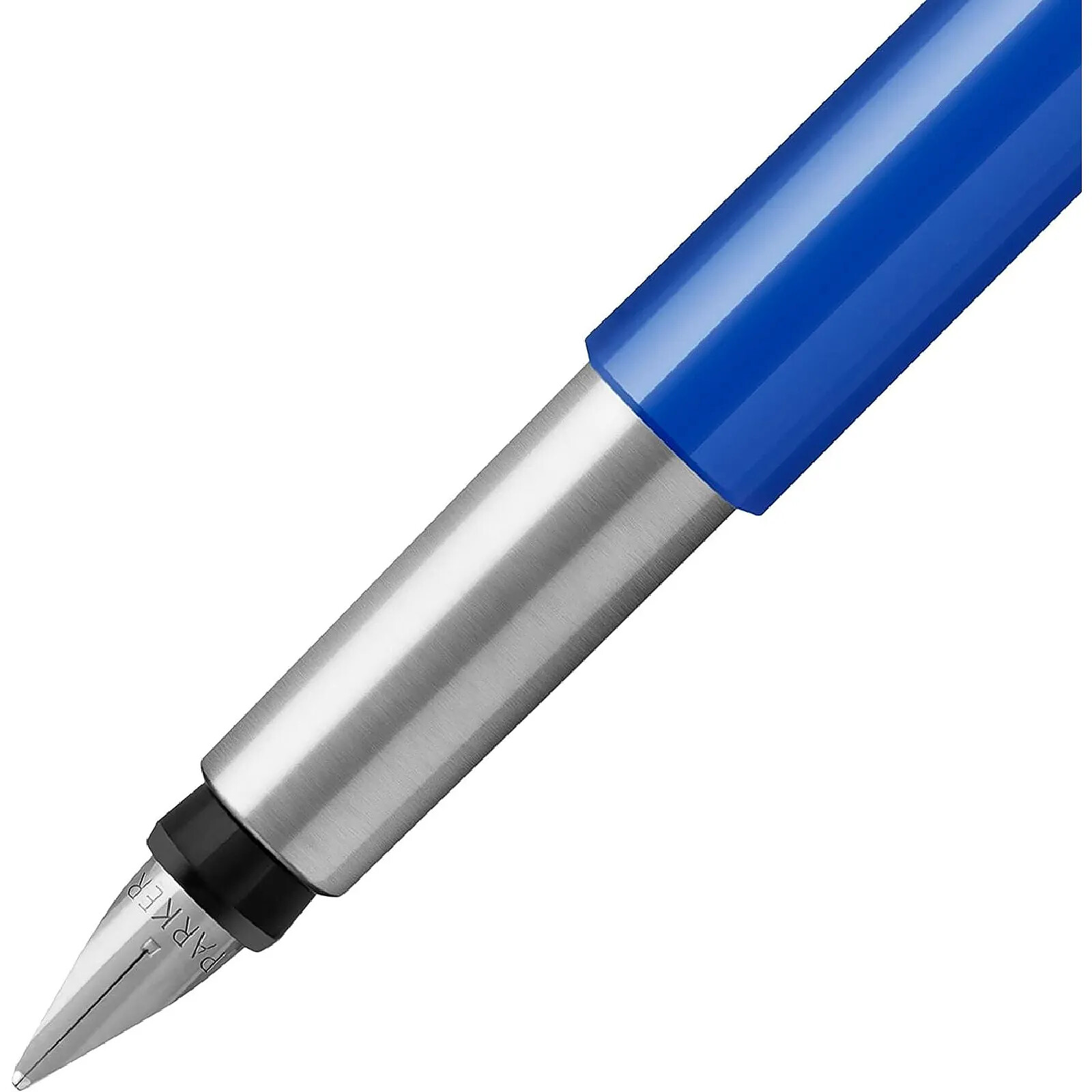 Stylo Plume PARKER 15 Laqué Bleu - Bon État - Occasion - Matière Acier