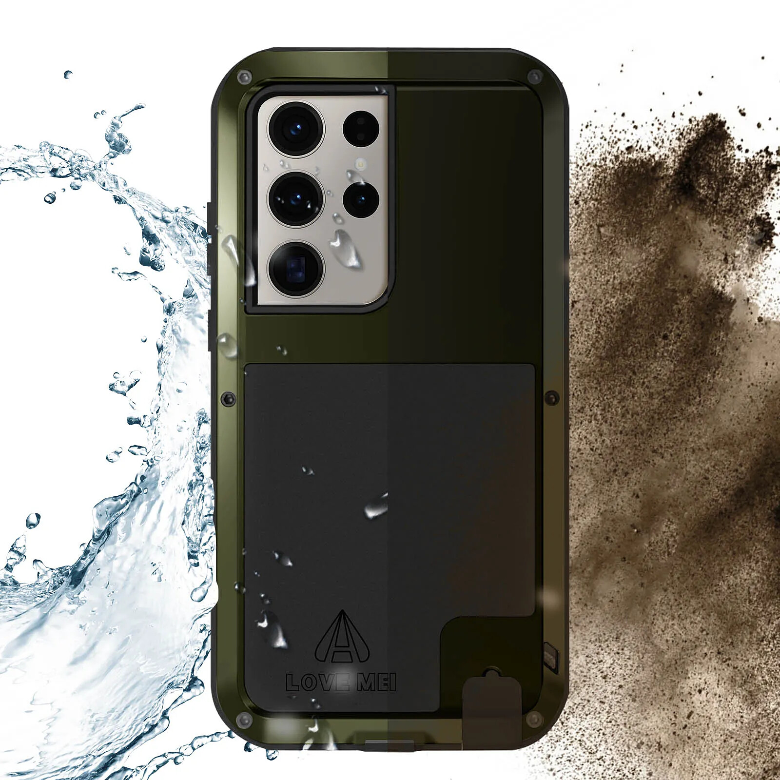 Coque LOVE MEI Métal Antichoc Pour Sony Xperia 10 / 10 Plus - Neige (Argenté)