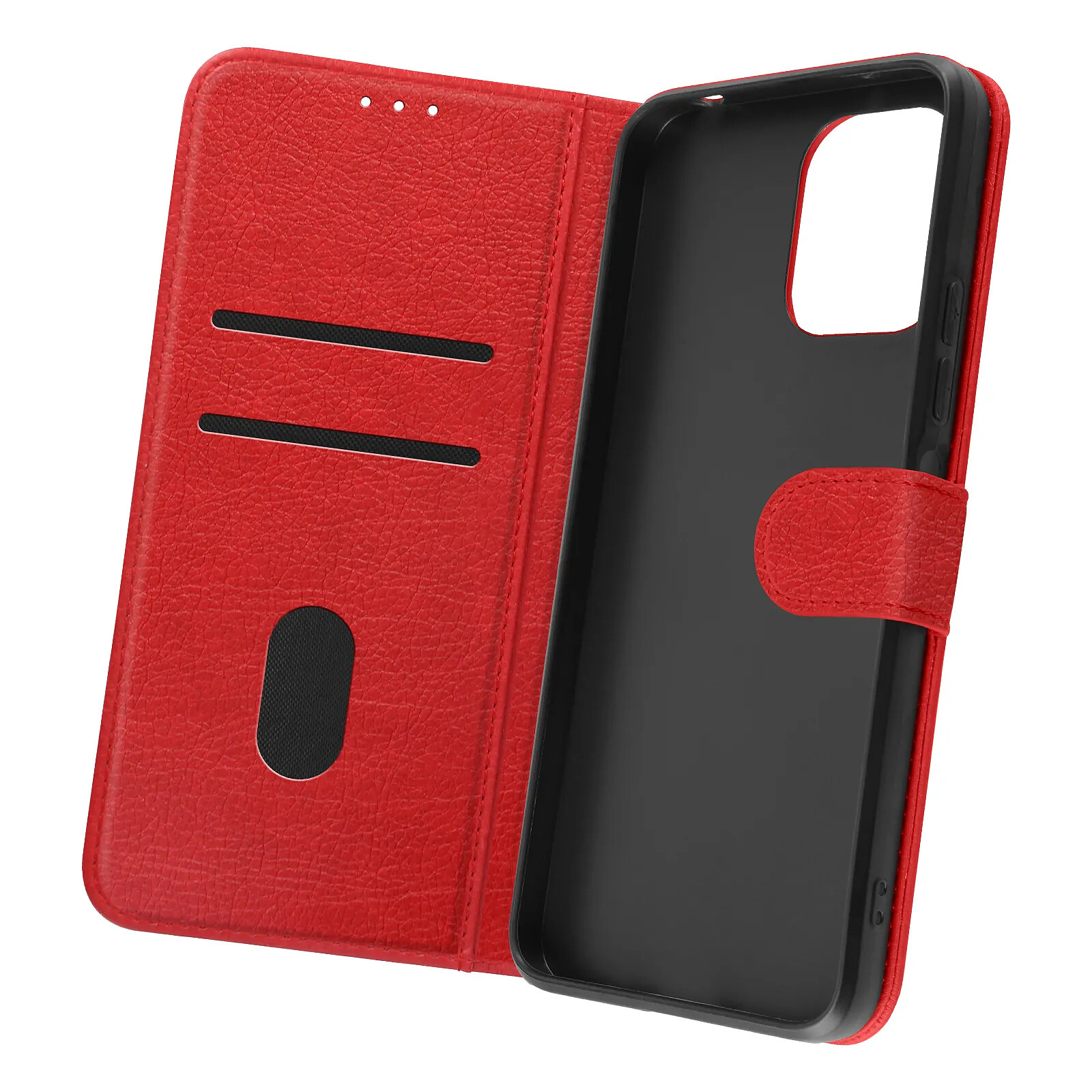 Avizar Étui Portefeuille pour Redmi 12 Chesterfield Grainé Fonction Stand