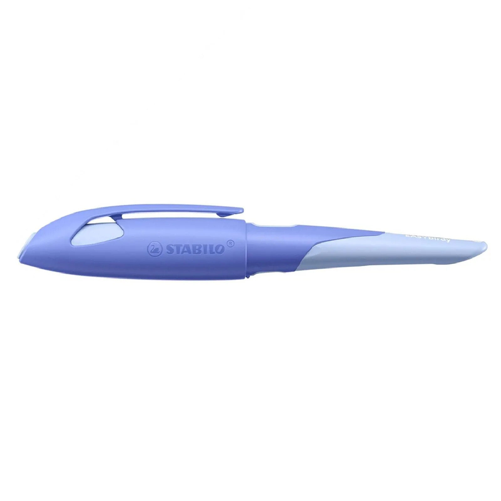 STABILO EASYbirdy 3D DreamWorld - Stylo Plume Enfant Droitier, Plume Réglable 3 Angles - Encre Bleue - Design Licorne/espace