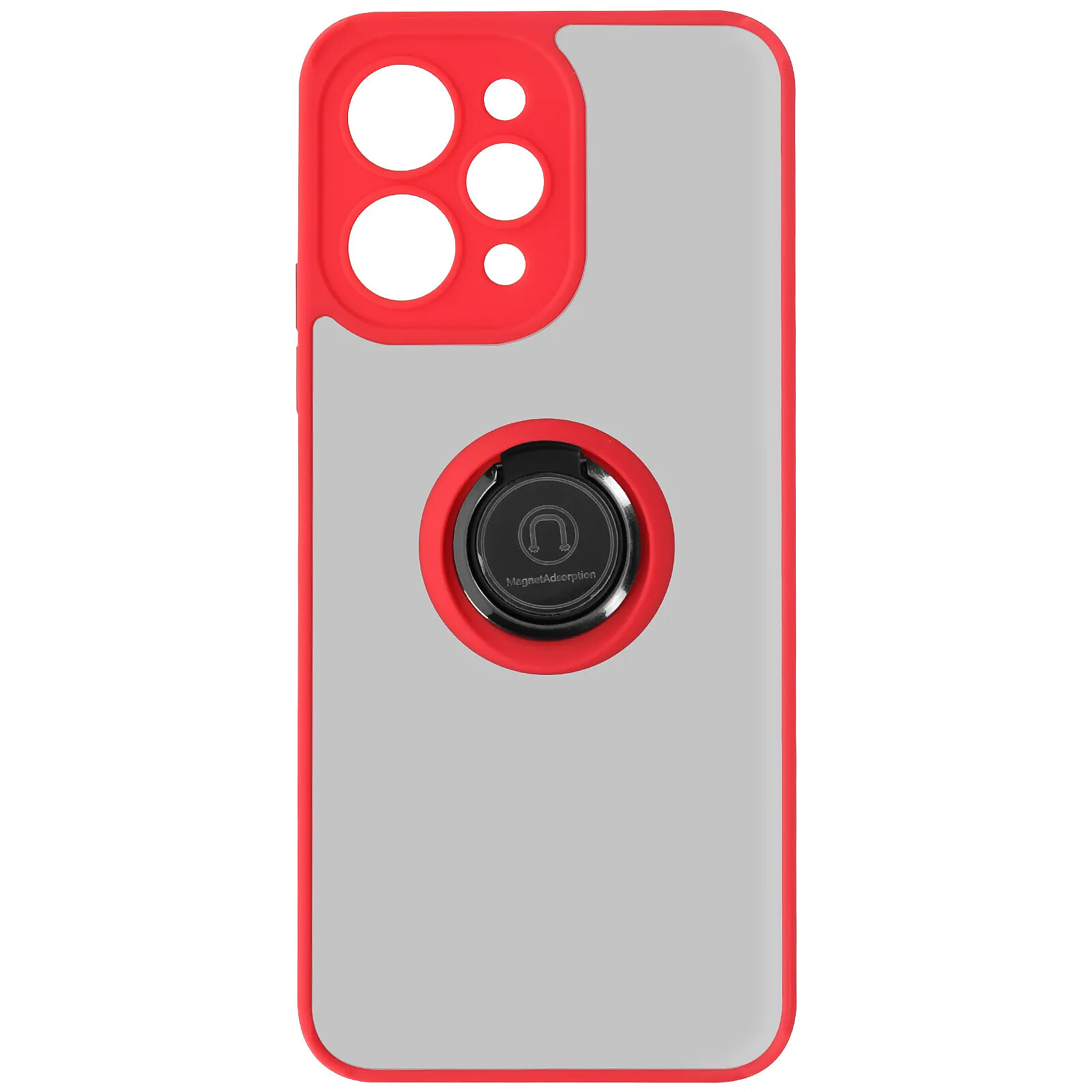 Avizar Coque pour Xiaomi Redmi 12 Hybride Bague Métallique Support Vidéo Ringrip