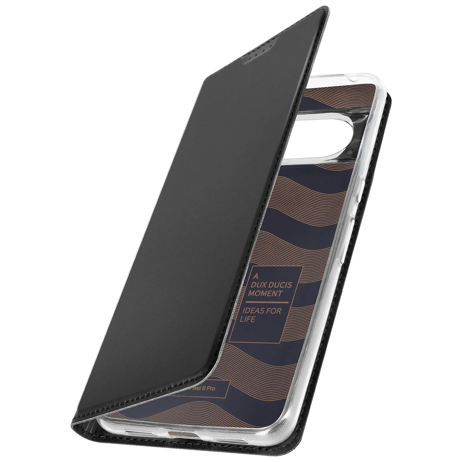 Dux Ducis Étui pour Google Pixel 8 Pro, Porte-carte et Support Vidéo Noir