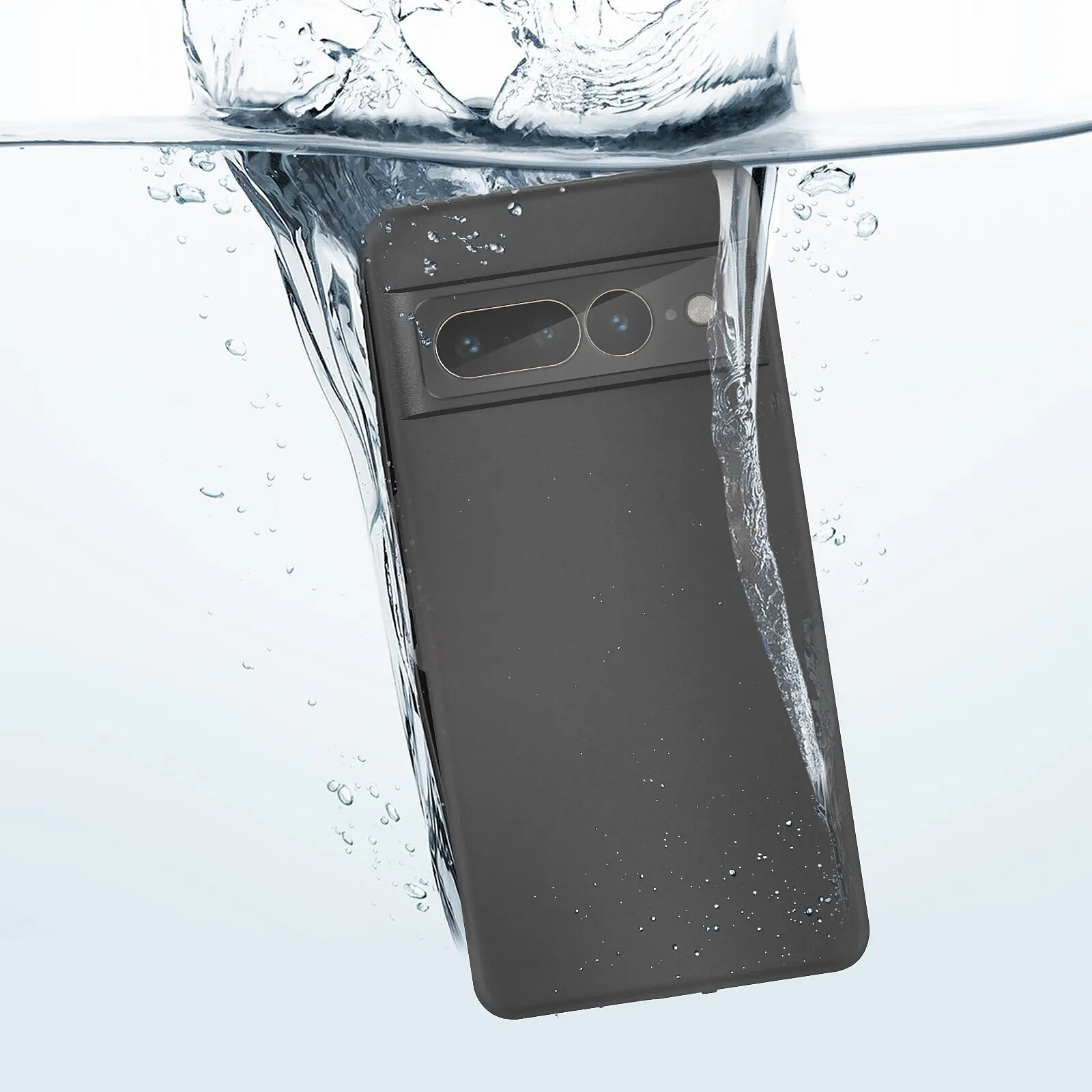 Coque Antichoc Odeydo Pour Google Pixel 7 Pro - Noir, Avec Support Anneau, Compatible Charge Sans Fil