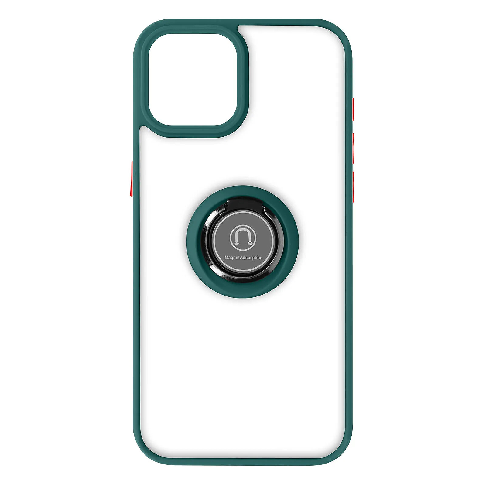 Avizar Coque pour iPhone 15 Plus Hybride Bague Métallique Support Vidéo Ringrip