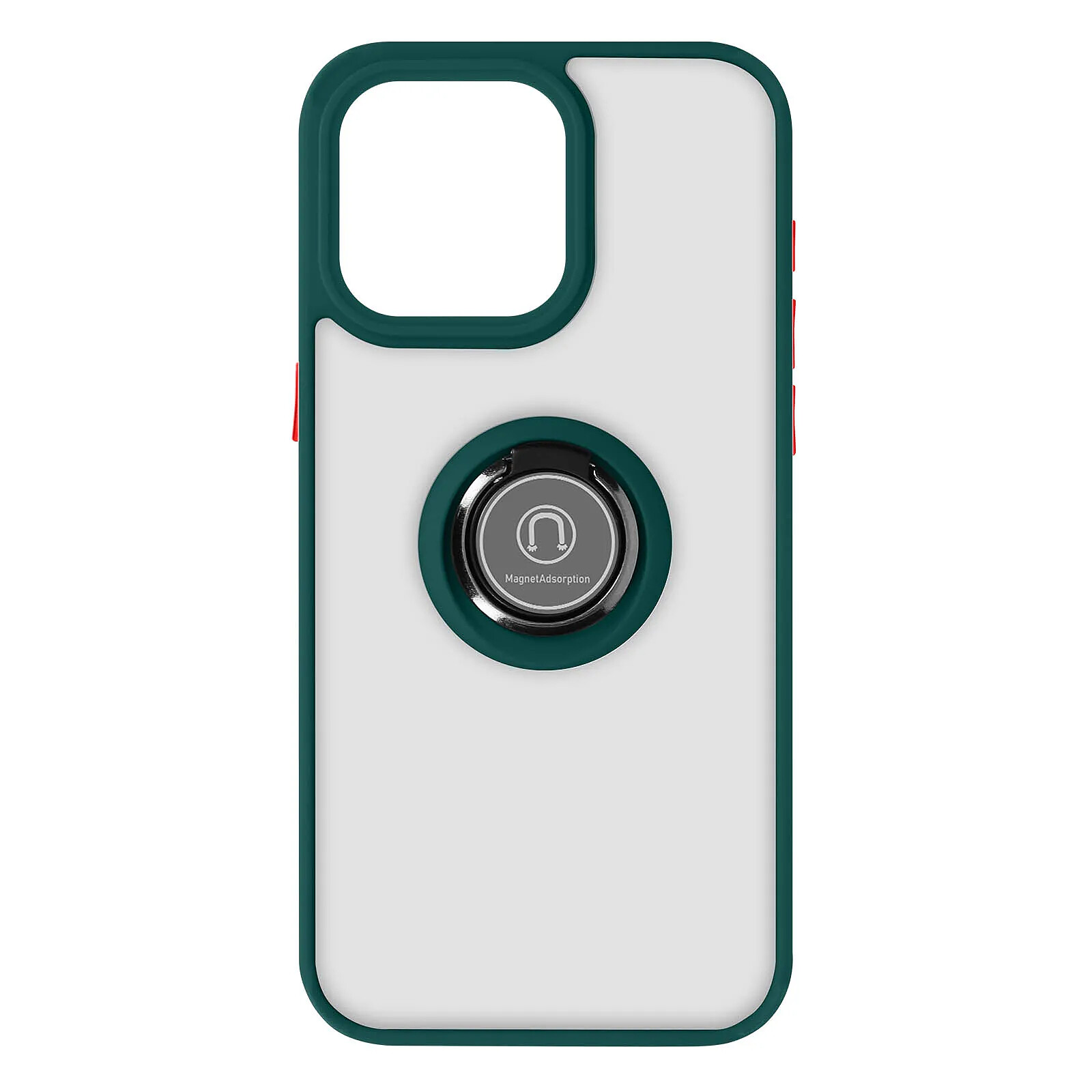 Avizar Coque pour iPhone 15 Pro Hybride Bague Métallique Support Vidéo Ringrip