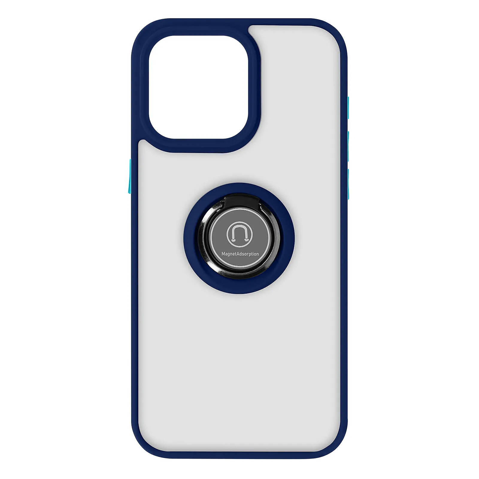 Avizar Coque pour iPhone 15 Pro Hybride Bague Métallique Support Vidéo Ringrip