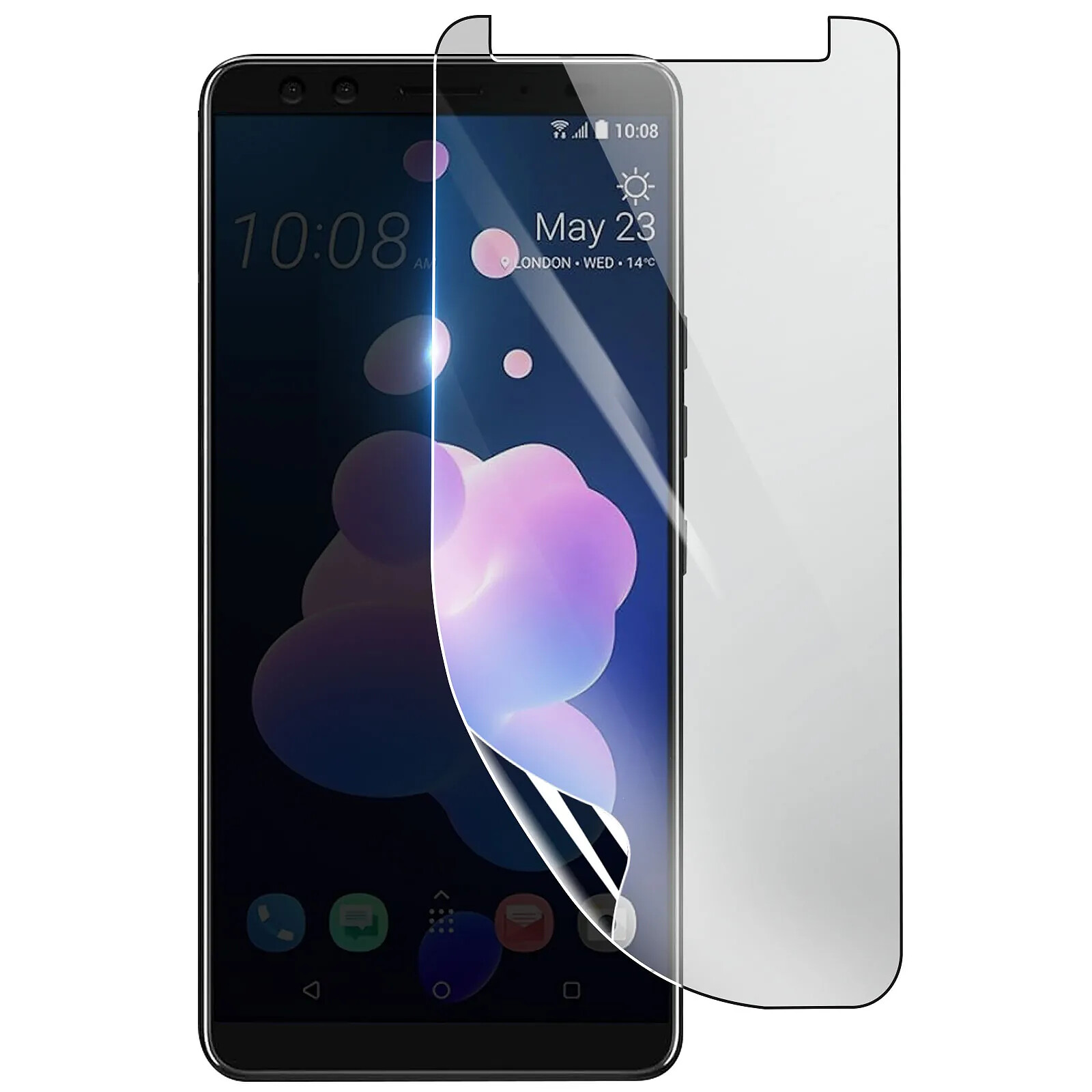 Coque Silicone Fine + Film écran Pour HTC U12+ (U12 Plus) - Neuf, Marque Htdmobiles, Origine Chine