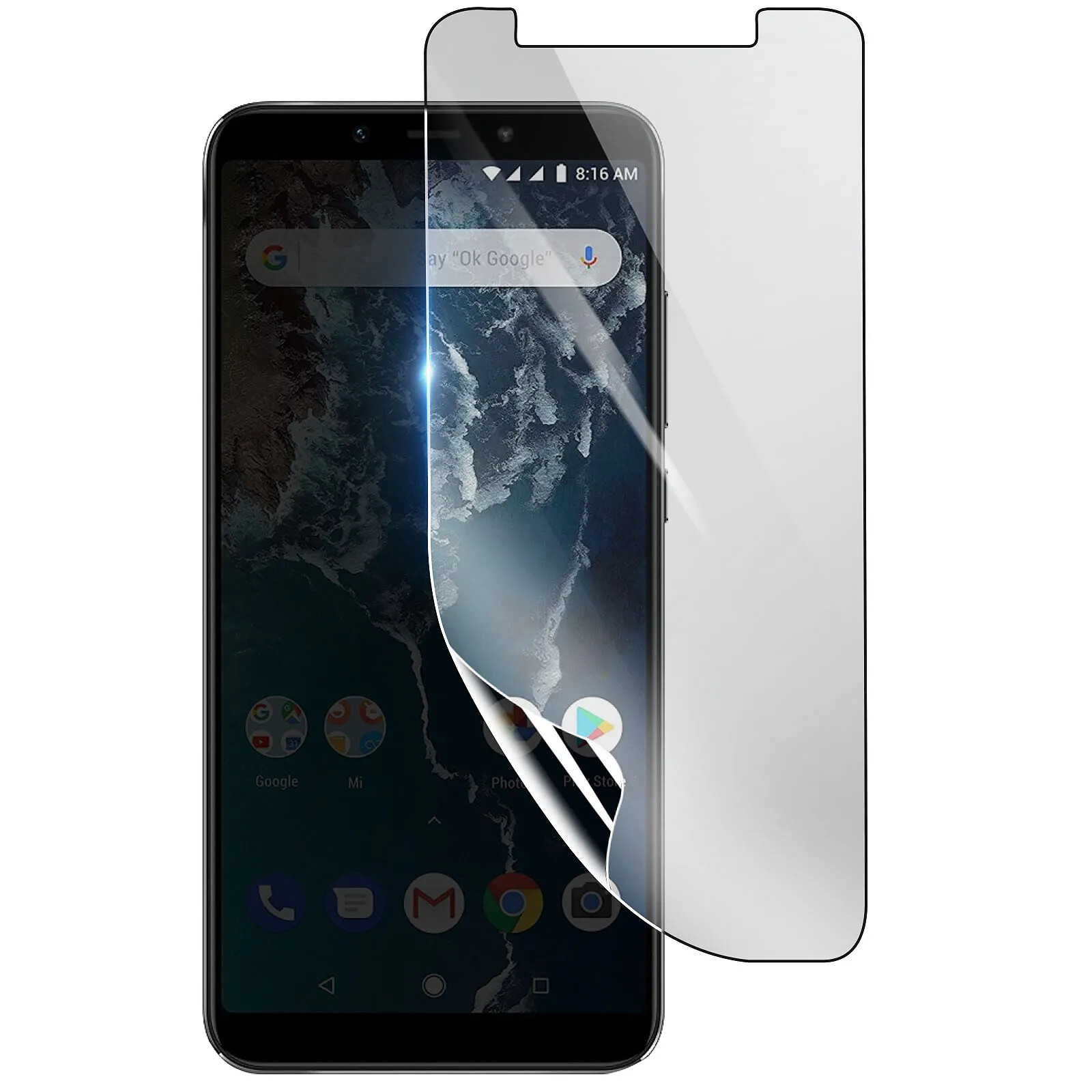 3mk Protection Écran pour Xiaomi Mi A2 Lite en Hydrogel Antichoc Transparent