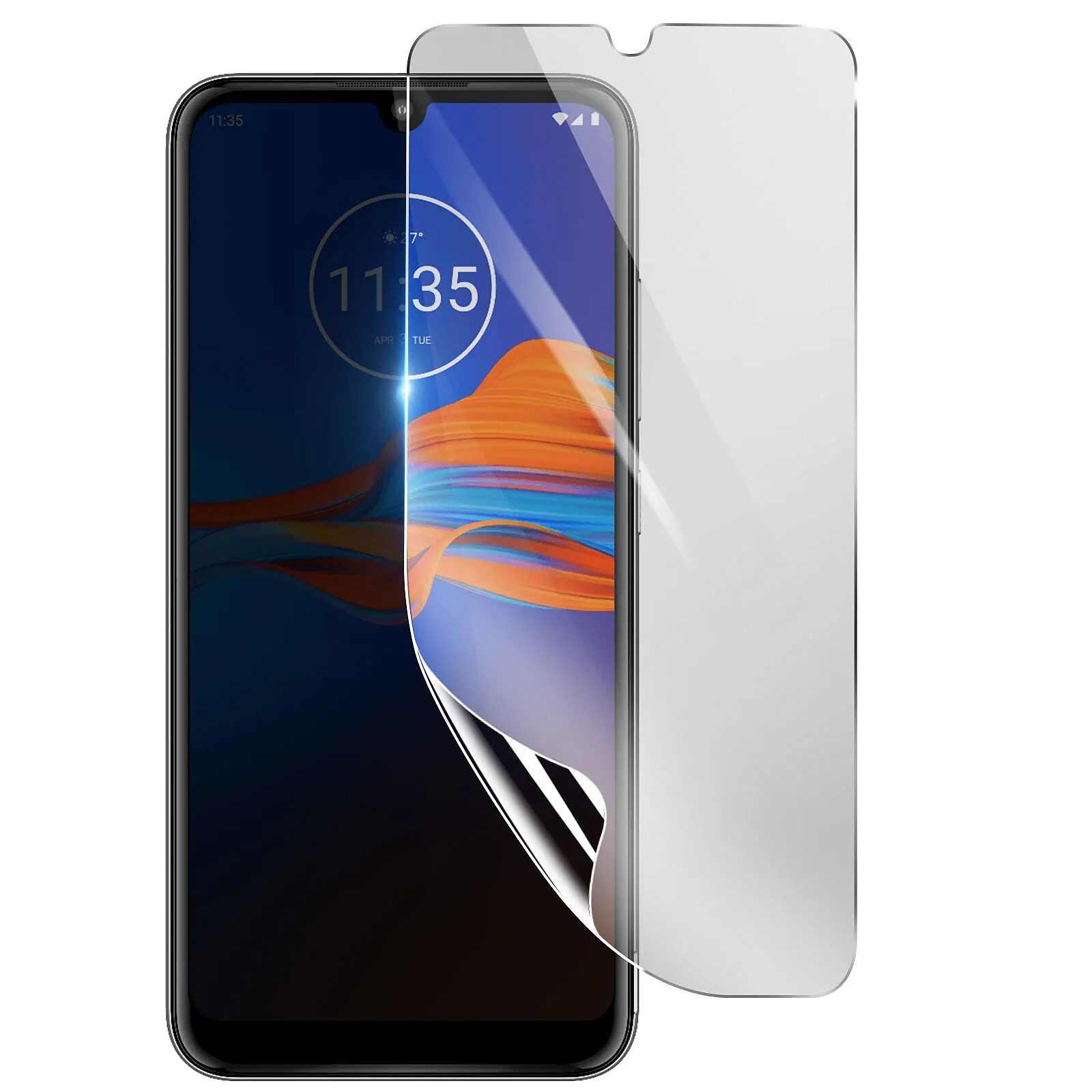 3mk Protection Écran pour Motorola Moto E6 Plus en Hydrogel Antichoc Transparent