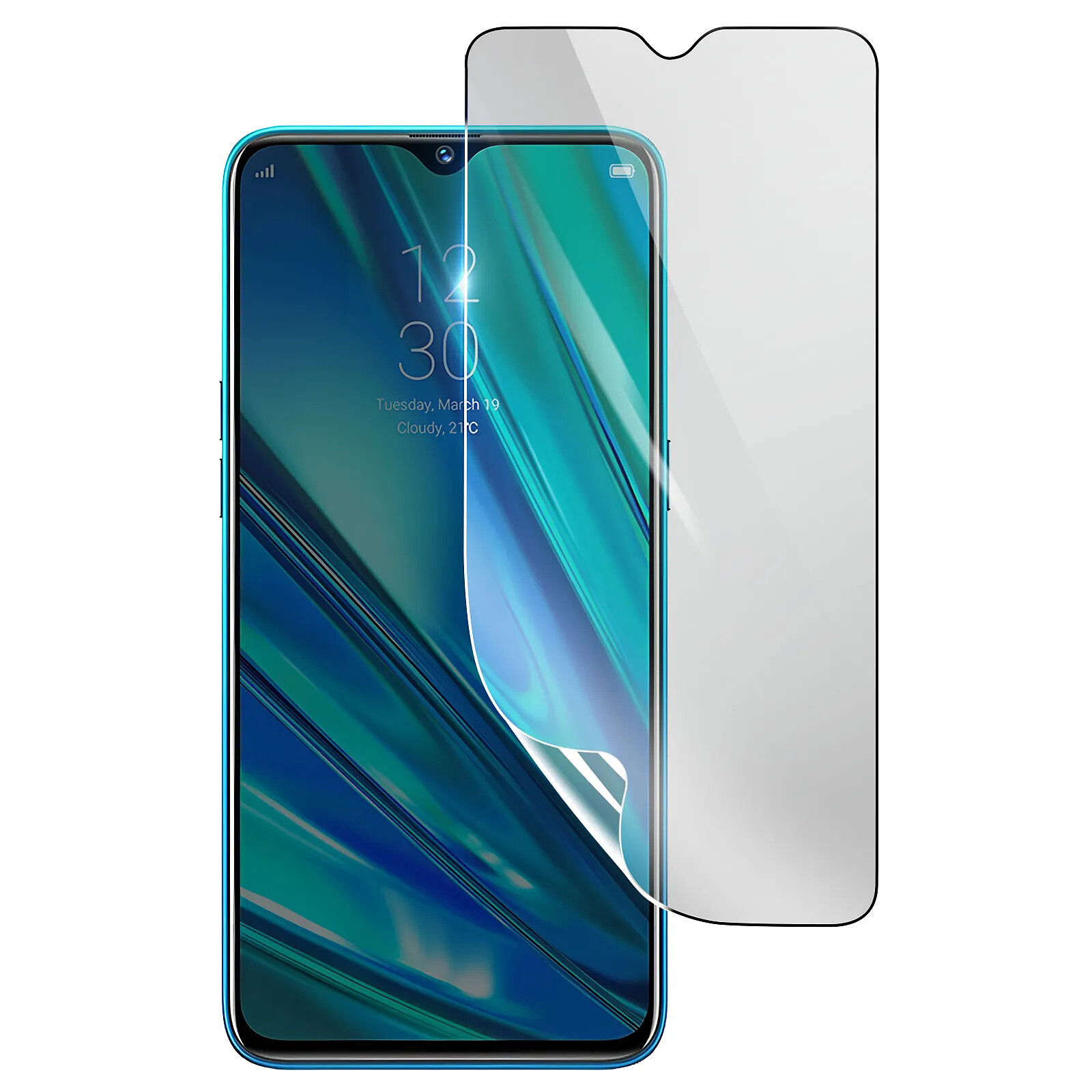 3mk Protection Écran pour Realme 5 Pro en Hydrogel Antichoc Transparent