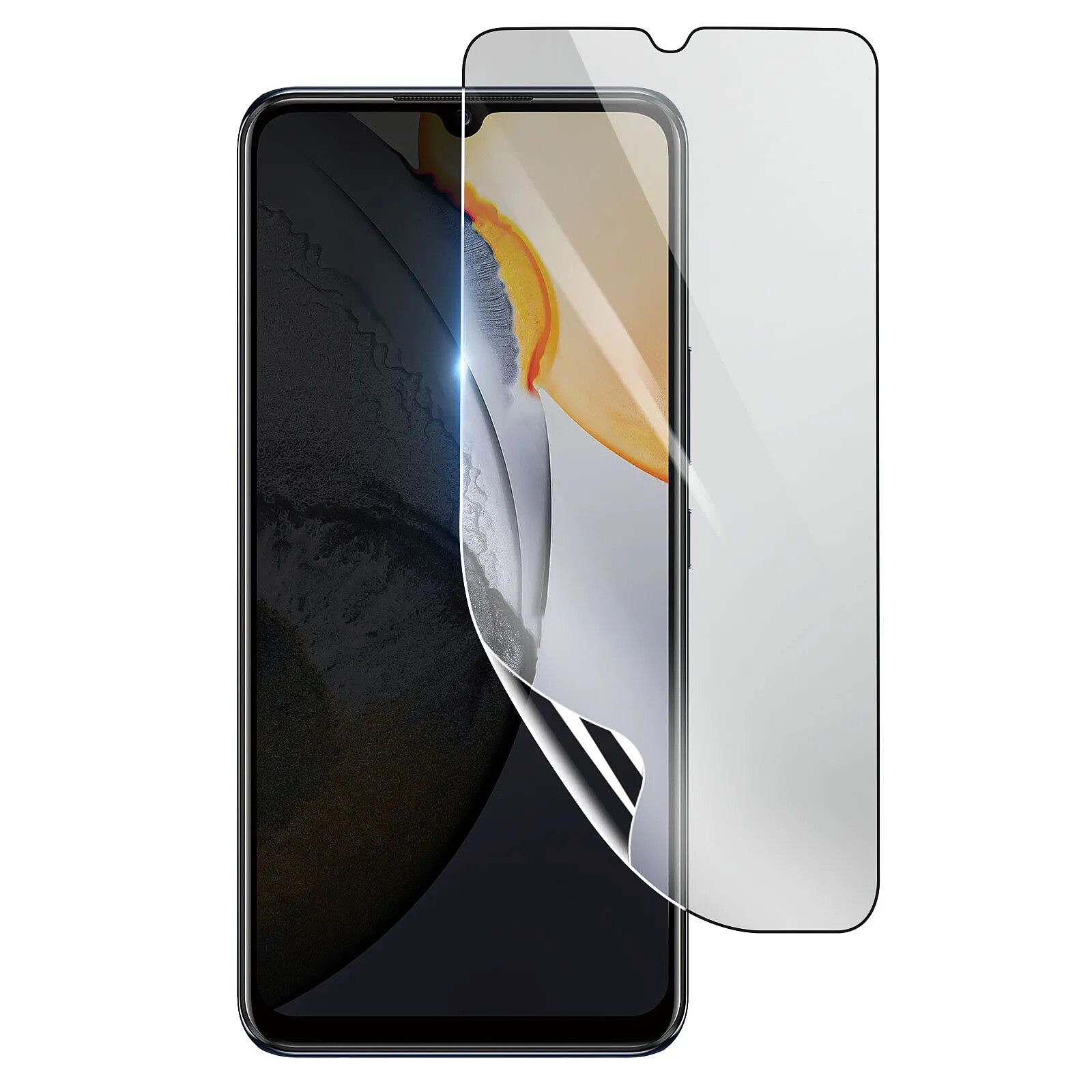 Pack De 2 Films Protection écran Bruni Pour Vivo Y70 - Transparent, Anti-rayures, Facile à Poser