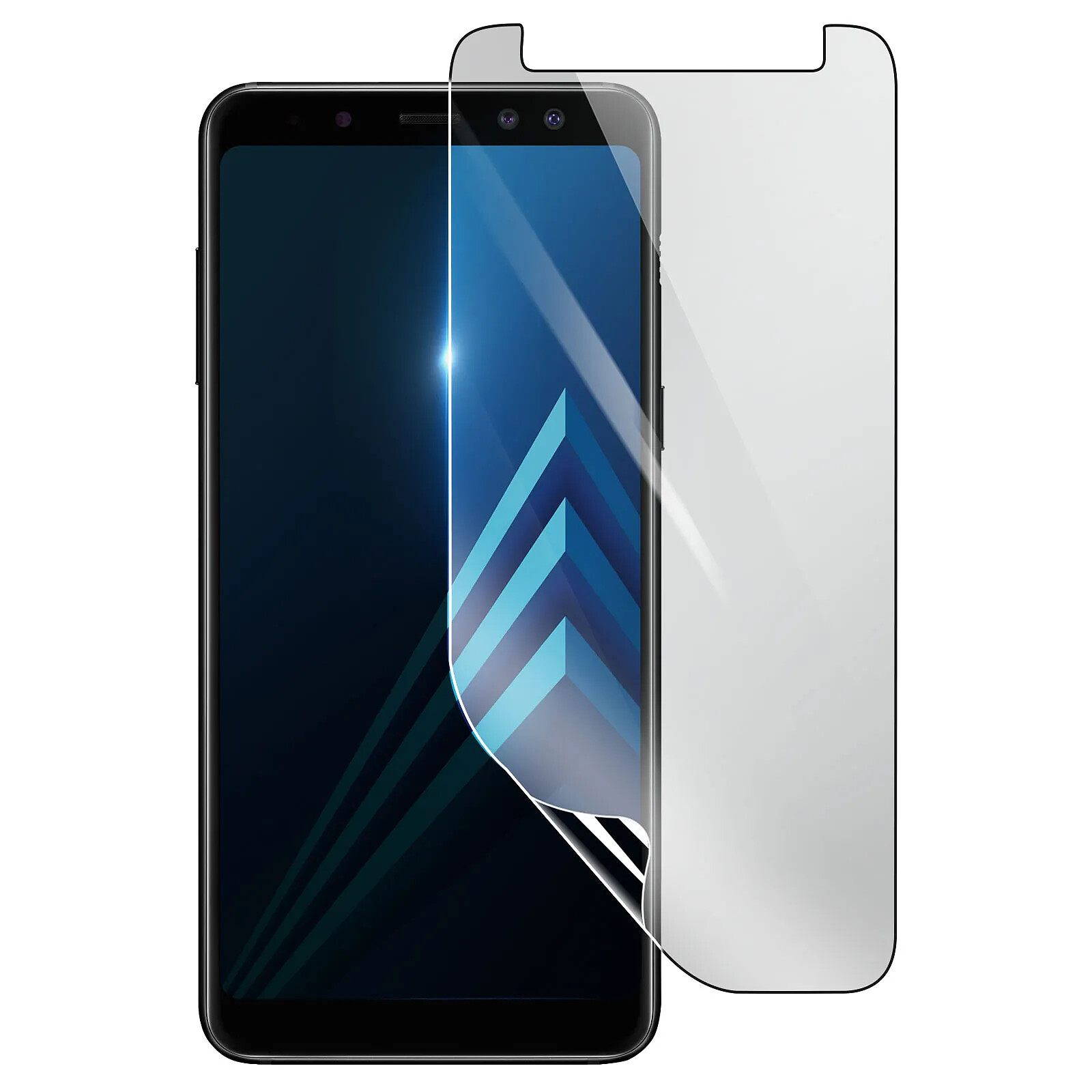 3mk Protection Écran pour Samsung Galaxy A8 2018 en Hydrogel Antichoc Transparent