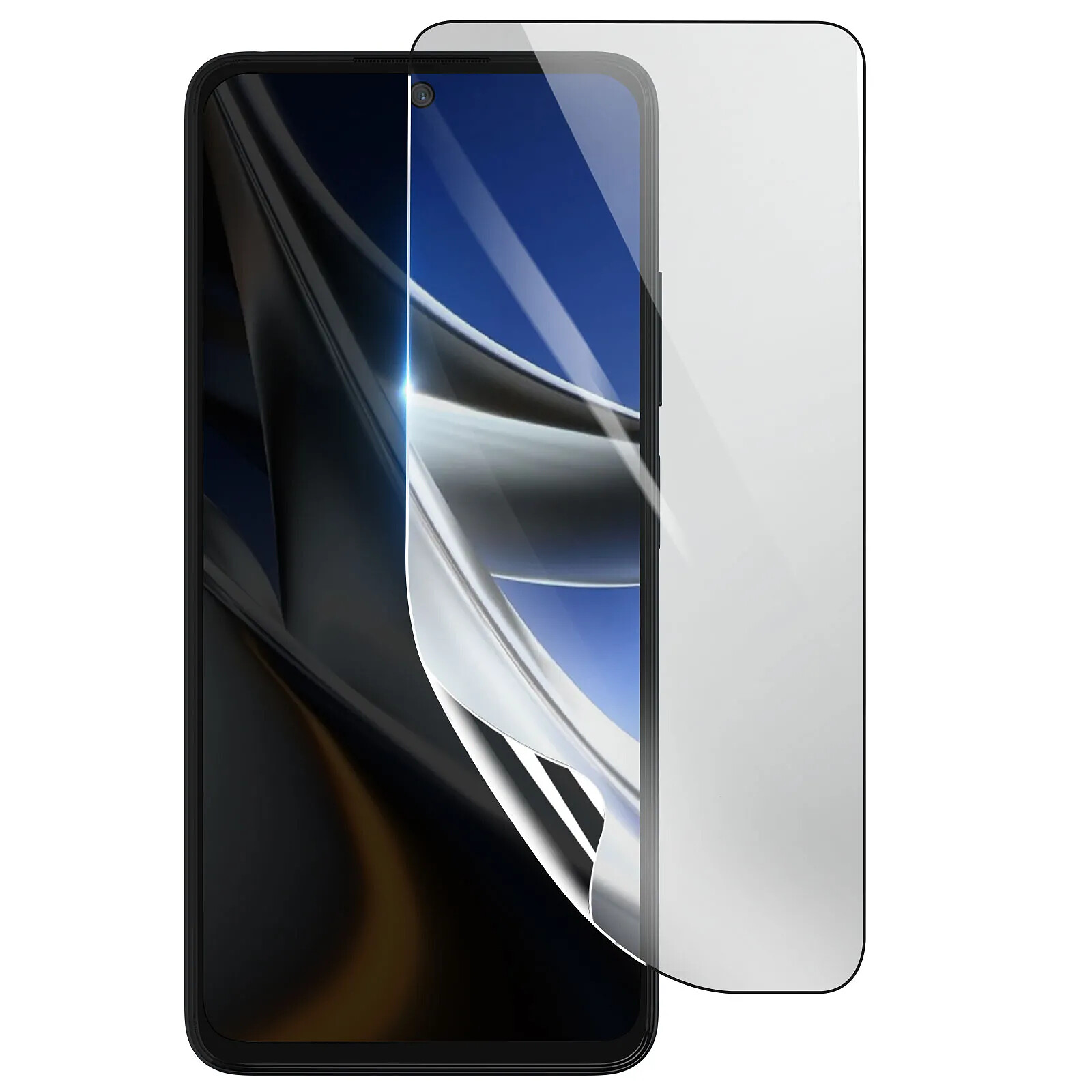 Protecteur D'Écran Hydrogel Pour Xiaomi Poco X6 5G - Dureté 9H - Transparent - Neuf
