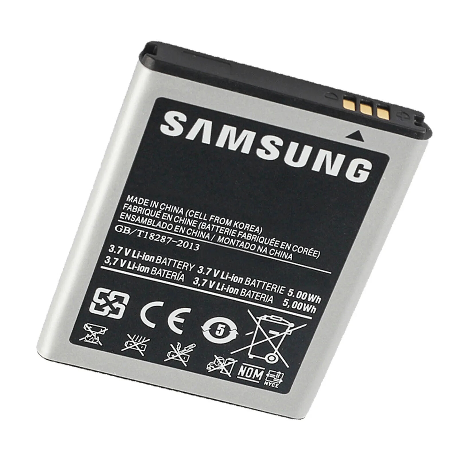 Clappio Batterie pour Samsung Galaxy Y Duos, Young, Mini 2, Fame et Gio 1300mAh