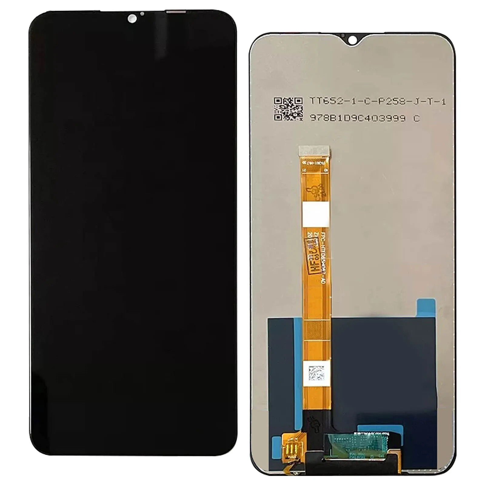 Clappio Bloc Complet pour Realme 7i Écran LCD Vitre Tactile Compatible