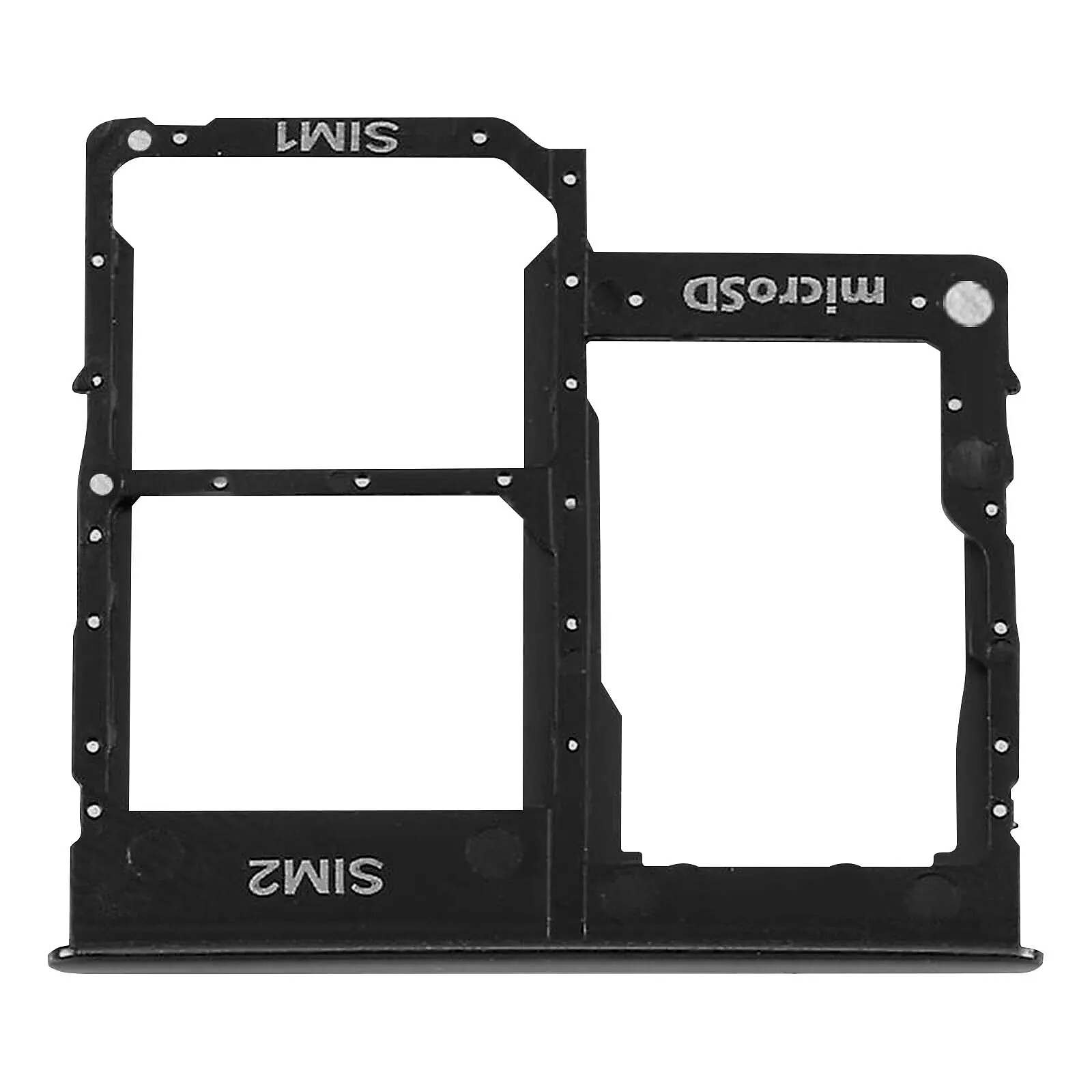 Clappio Tiroir Carte SIM pour Samsung Galaxy A31 2x Nano SIM et Micro SD