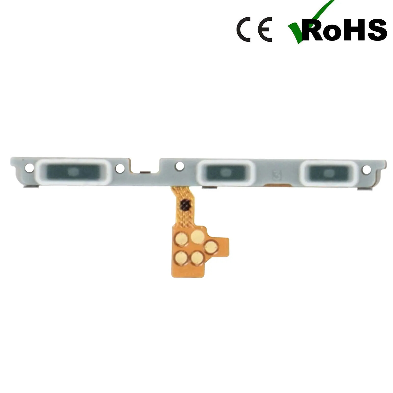 Nappe De Bouton Power ON/OFF Pour OPPO A52, A72, A92 - Câble Flexible Noir - Neuf