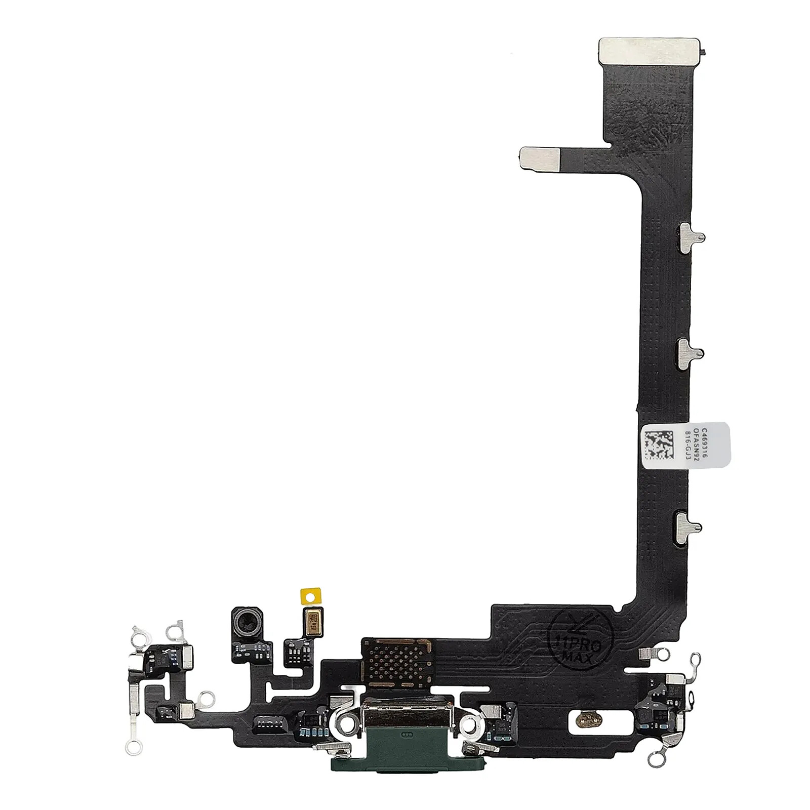 Clappio Connecteur de Charge pour iPhone 11 Pro Max, Port Lightning + Micro