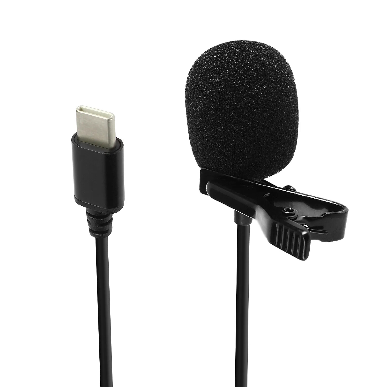 Micro Cravate USB IGOKU - Microphone Condensateur Omnidirectionnel Pour PC, Mac, Podcast, Streaming, Jeux