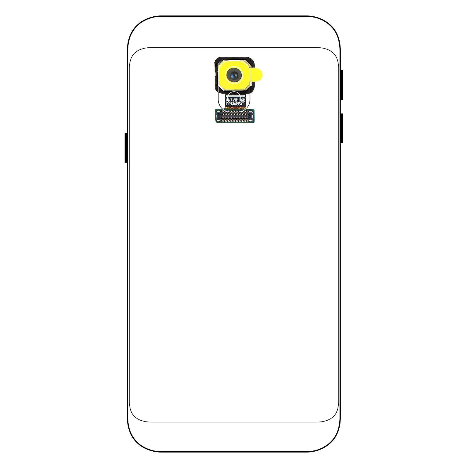 Clappio Caméra Arrière pour Samsung Galaxy J7 2017 Module Appareil Photo Compatible + Nappe