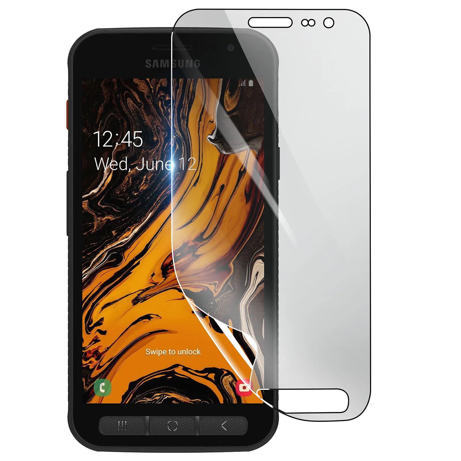 3mk Protection Écran pour Samsung Galaxy Xcover 4s en Hydrogel Antichoc Transparent