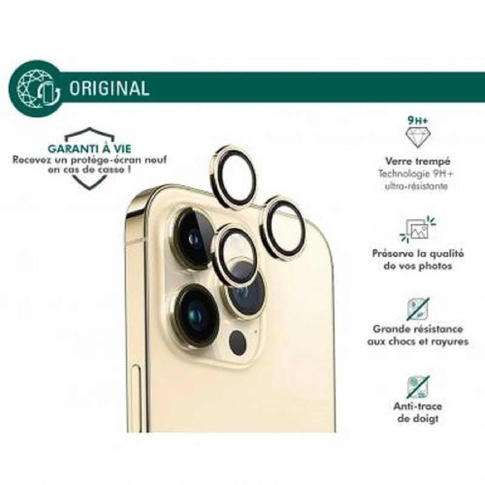Verre Trempé De Protection Pour IPhone 11 12 13 14 (Pro) - Écran Et Objectif Caméra - Neuf