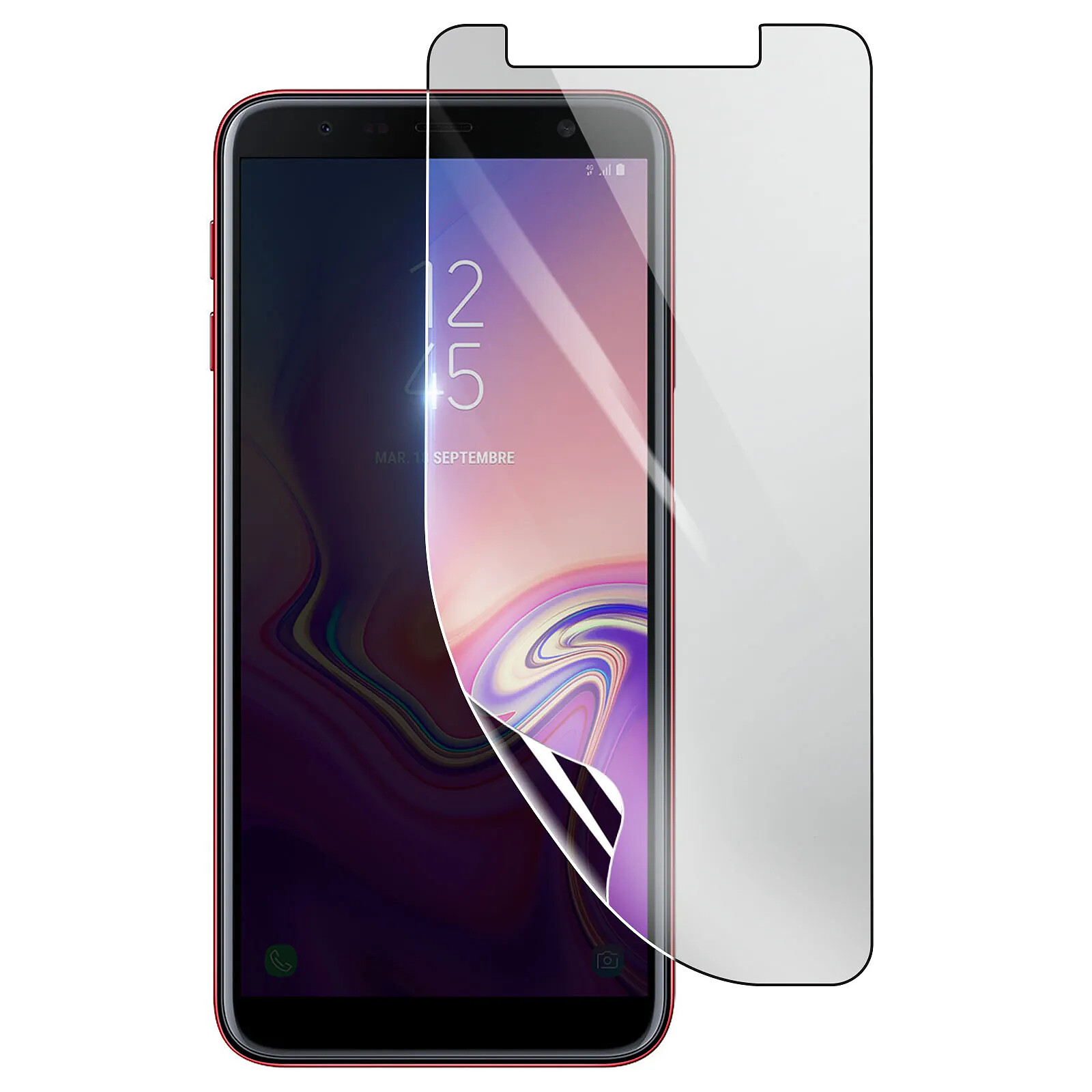 3mk Protection Écran pour Samsung Galaxy J6 Plus en Hydrogel Antichoc Transparent