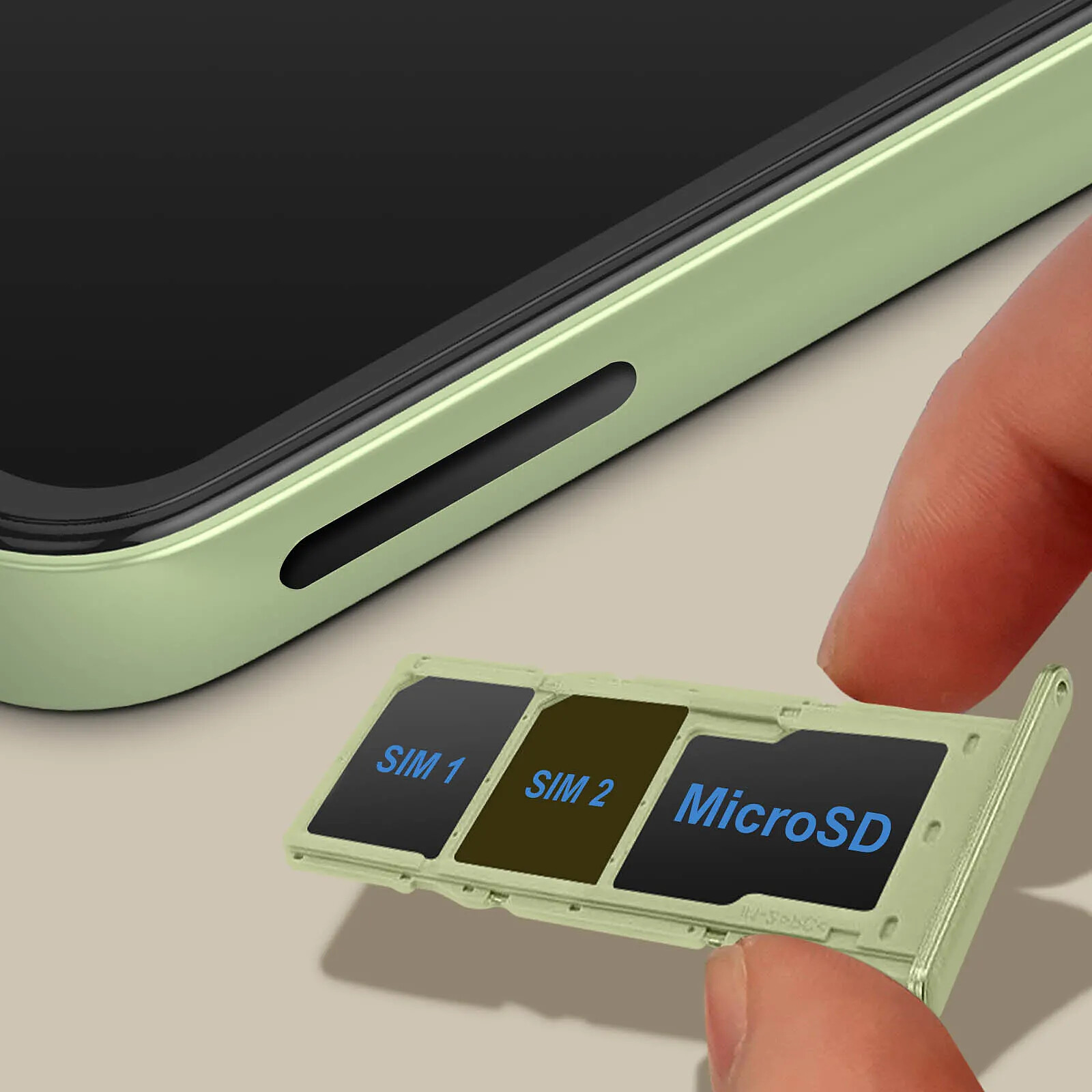 Tiroir Carte SIM/SD Universel Gris Pour HTC One M8 Mini – Neuf, Remplacement