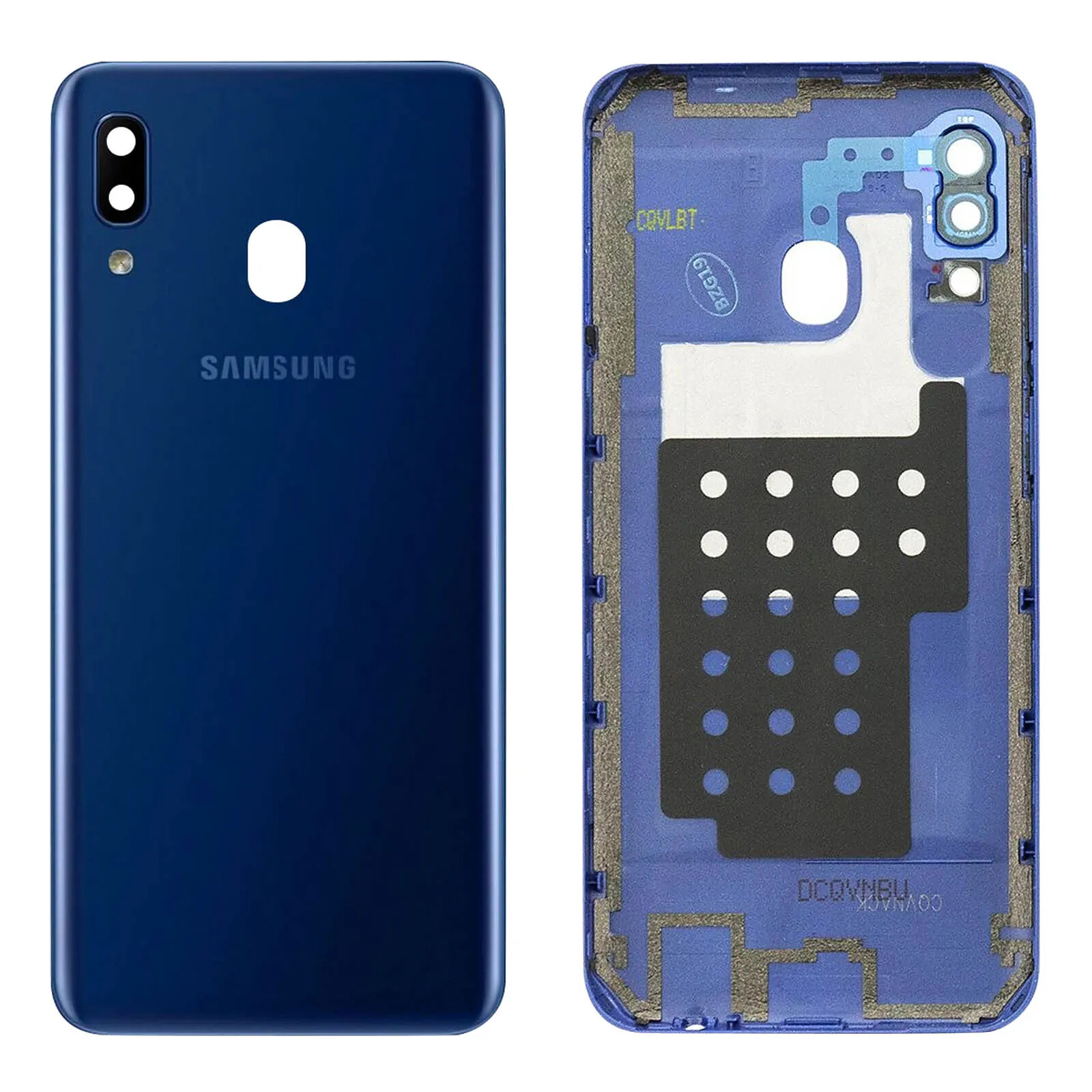 Samsung Cache Batterie pour Galaxy A20e Façade arrière Original  Bleu