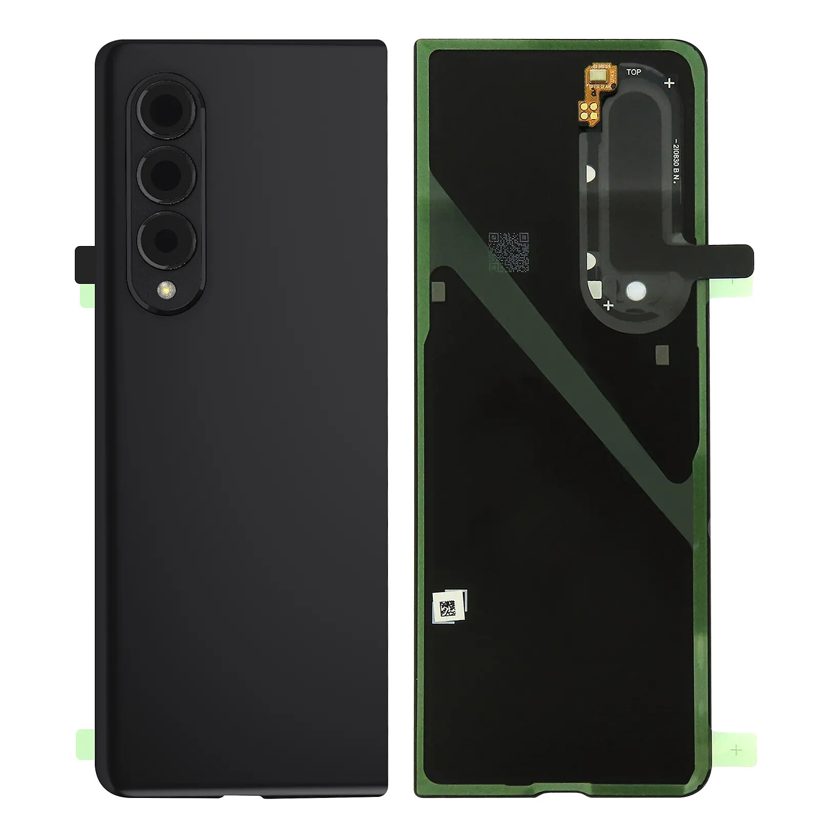 Samsung Cache Batterie pour Galaxy Z Fold 3 Façade Arrière Originale  Noir phantom