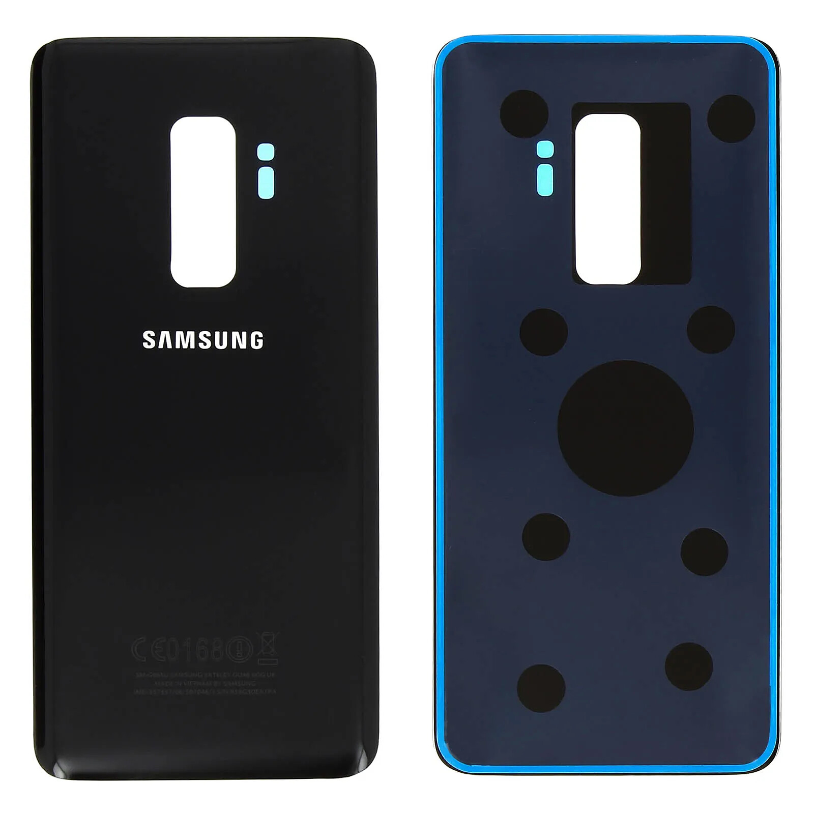 Samsung Cache batterie d'origine  pour Galaxy S9 Plus Façade arrière Noir