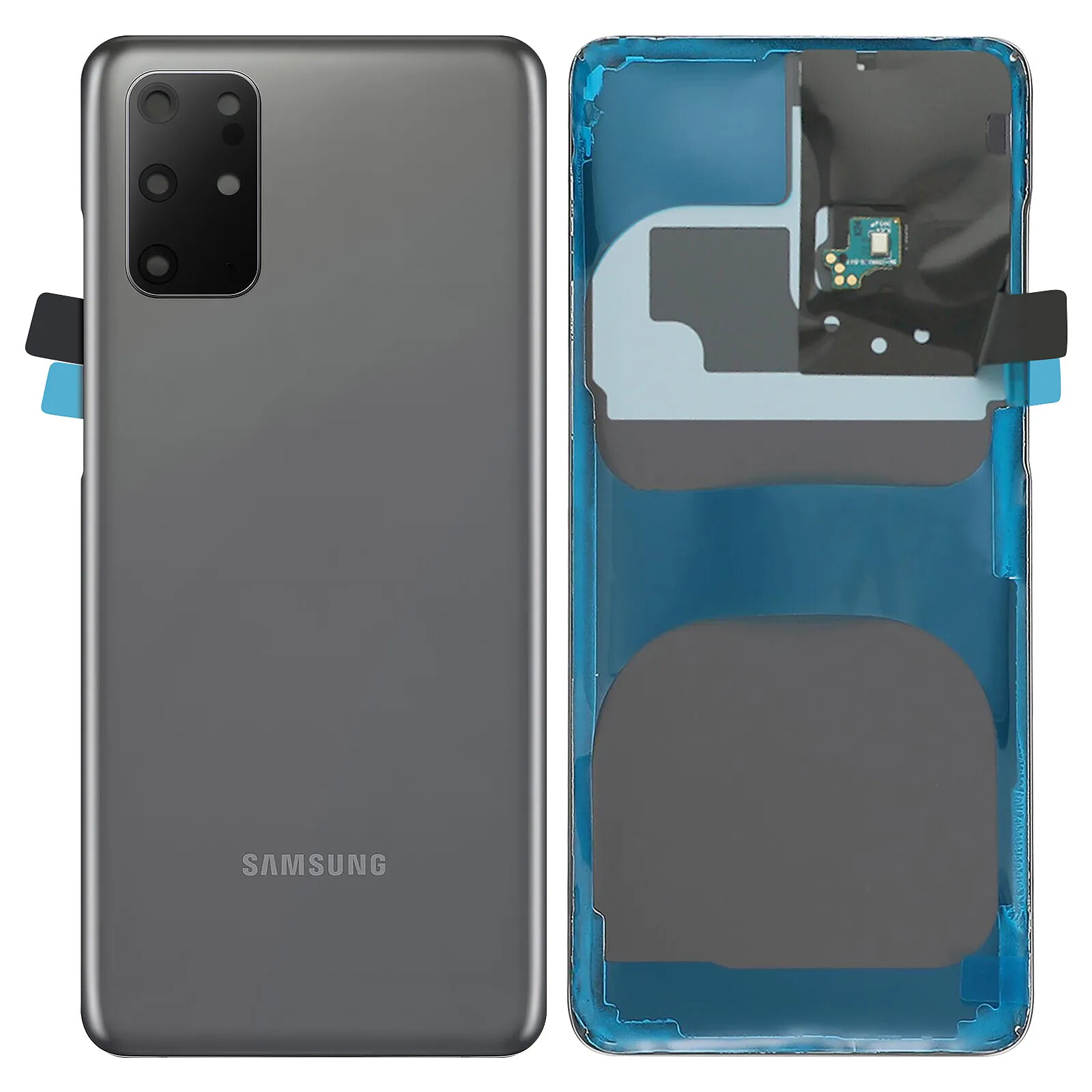 Samsung Cache Batterie D'origine pour Galaxy S20 Plus Pièce de Remplacement  Gris