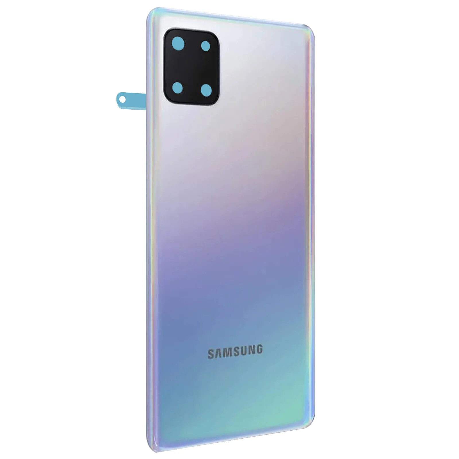 Samsung Cache Batterie Original pour Samsung Galaxy Note 10 Lite avec lentille caméra  Argent Stellaire