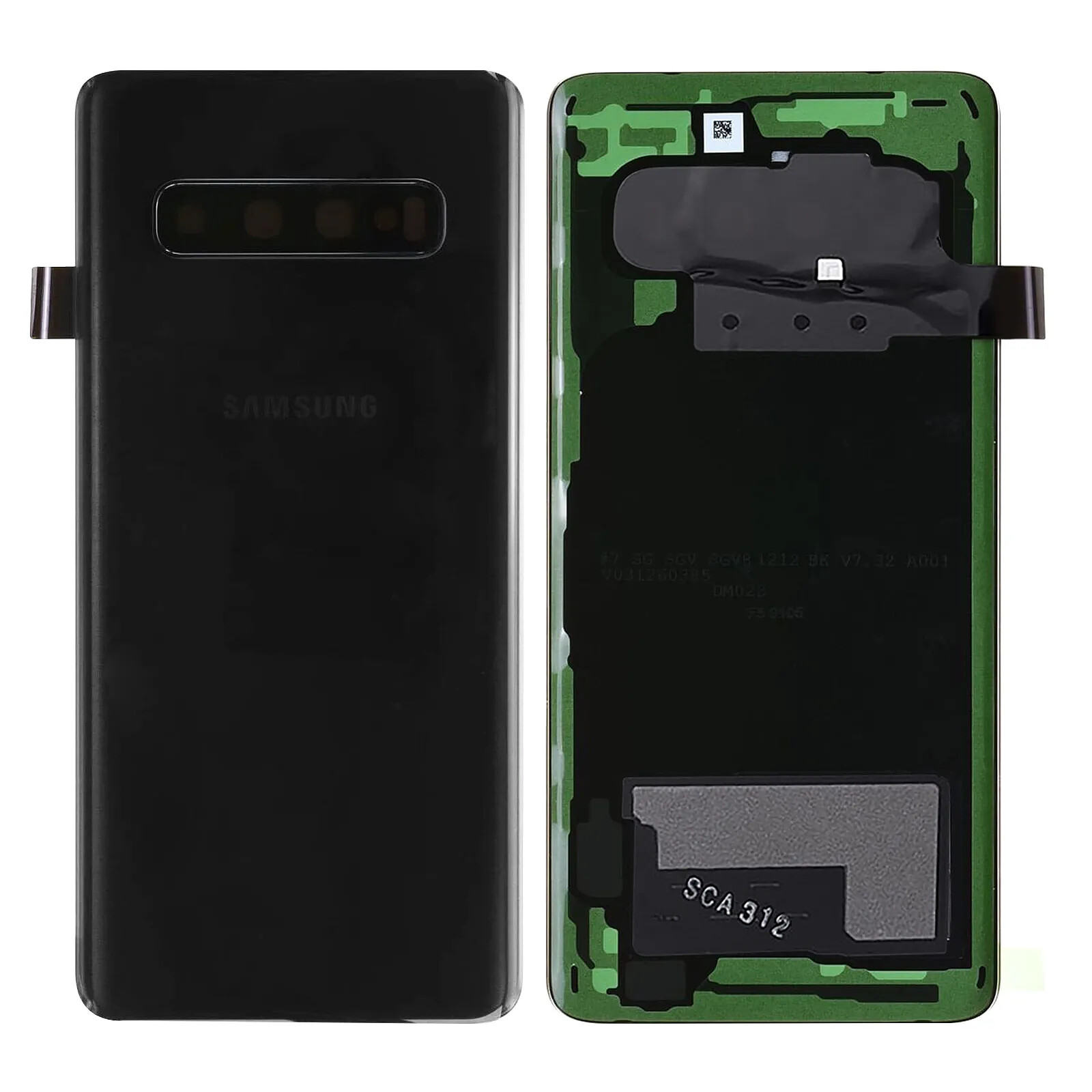 Samsung Cache Batterie pour Galaxy S10 Façade Arrière Originale Noir