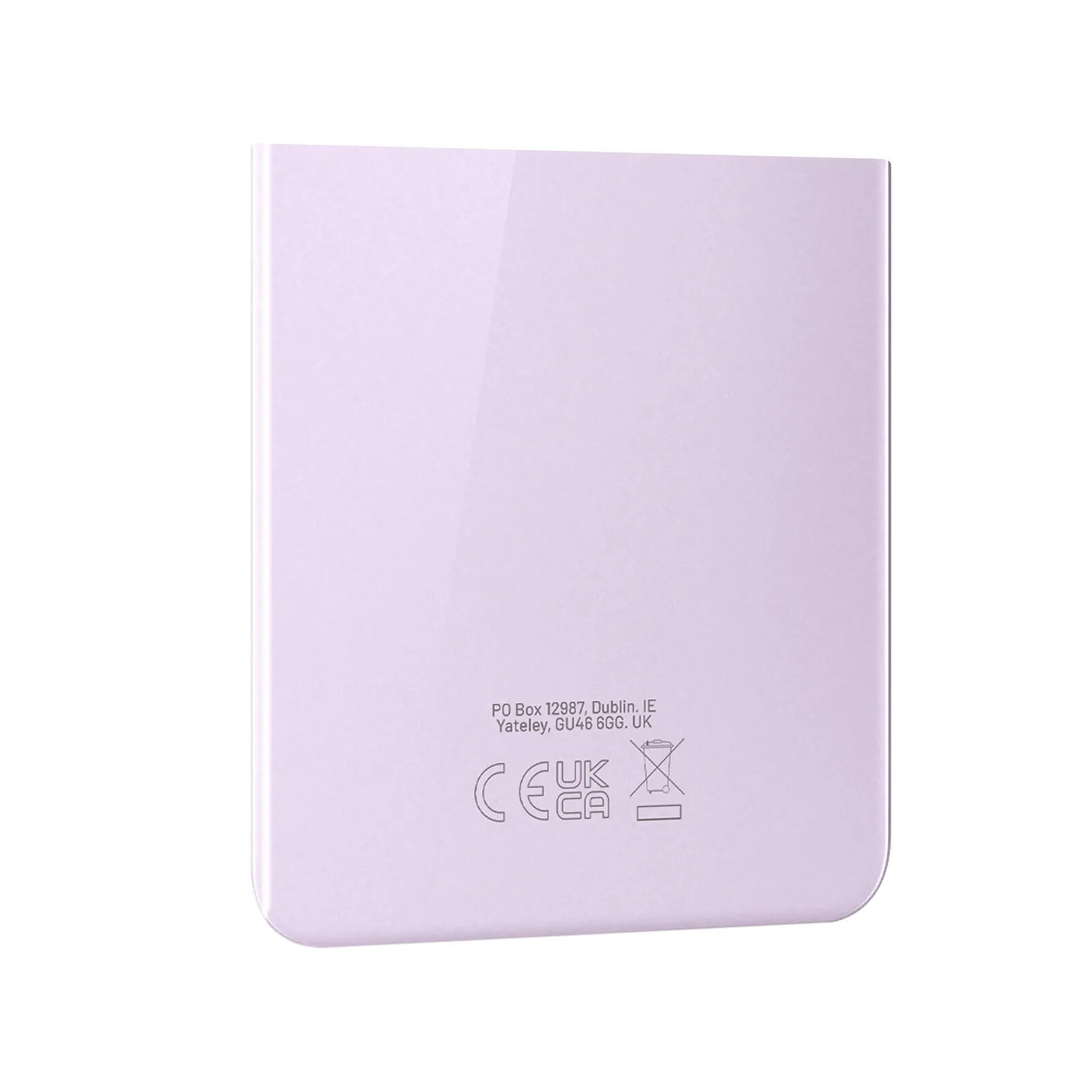 Samsung Vitre Arrière Inférieure pour Galaxy Z Flip 5 Original Lavande