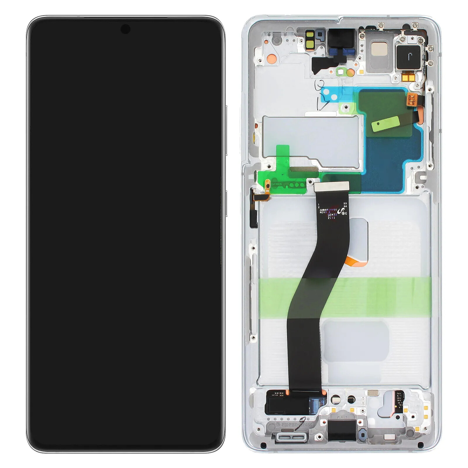 Samsung Bloc Complet pour Samsung Galaxy S21 Ultra Écran LCD Vitre Tactile Argent