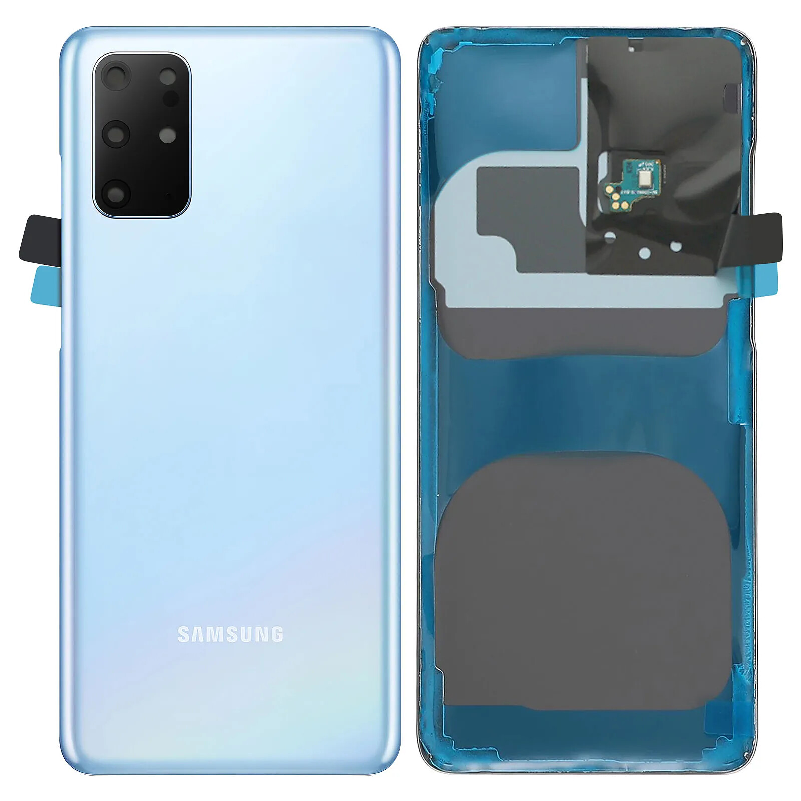 Samsung Cache Batterie D'origine pour Galaxy S20 Plus Pièce de Remplacement  Bleu ciel
