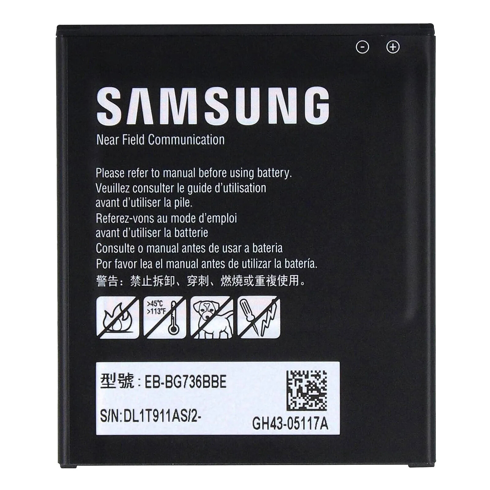 Samsung Batterie pour Samsung Galaxy Xcover 6 Pro 4050mAh GH43-05117A Noir