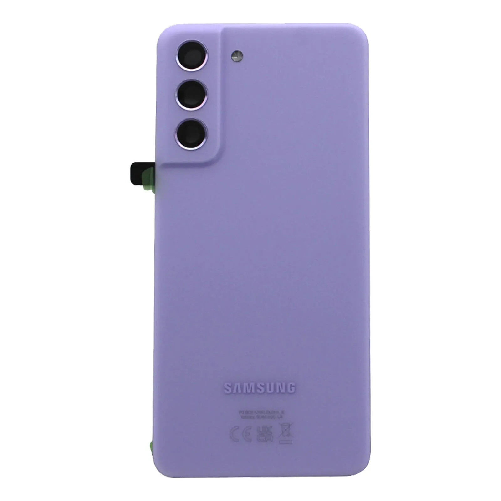 Samsung Cache Batterie Originale pour Samsung Galaxy S21 FE avec lentille caméra  lavande