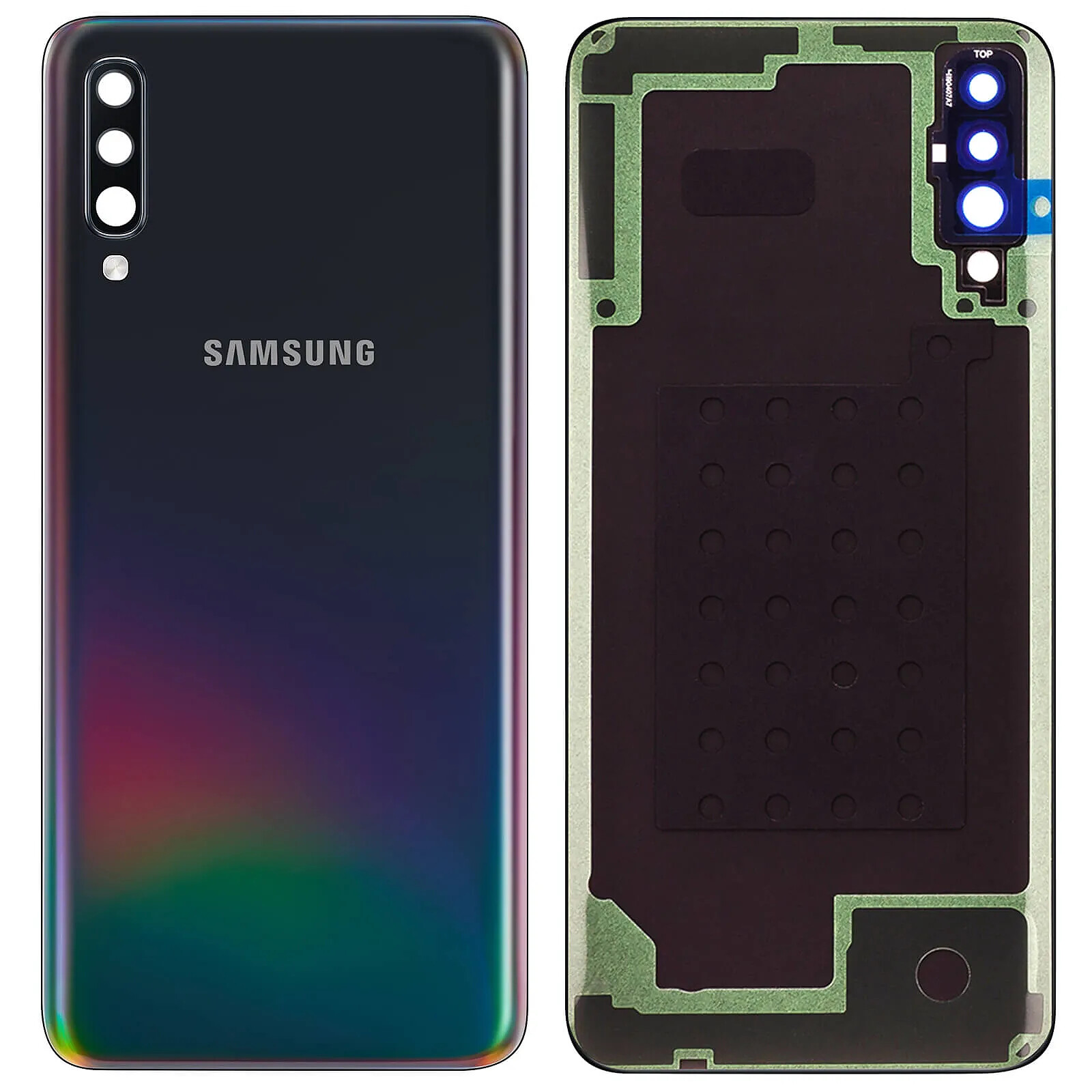 Samsung Cache Batterie pour Galaxy A70 Façade arrière Original  Noir